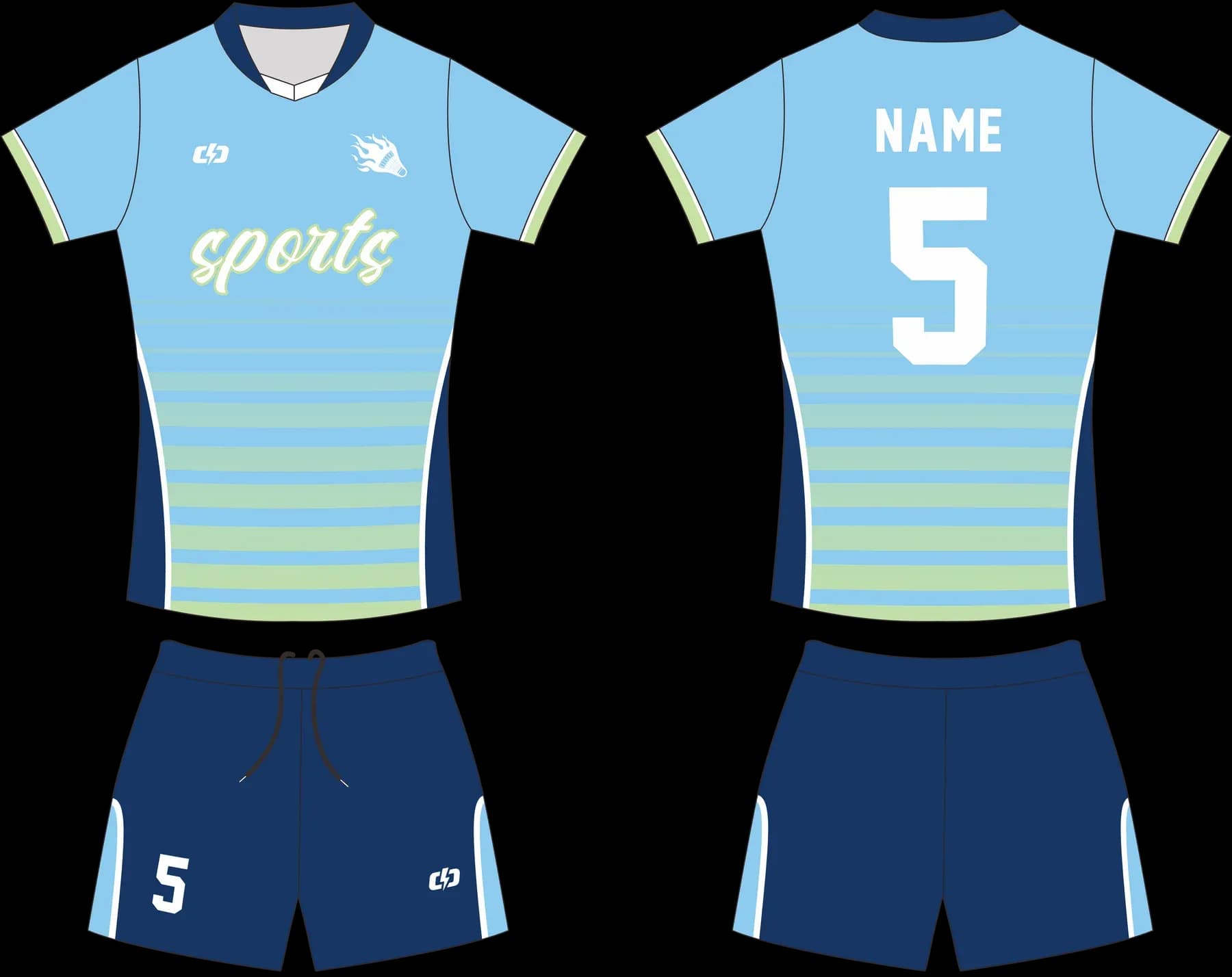 Custom volleyball uniform design UP27