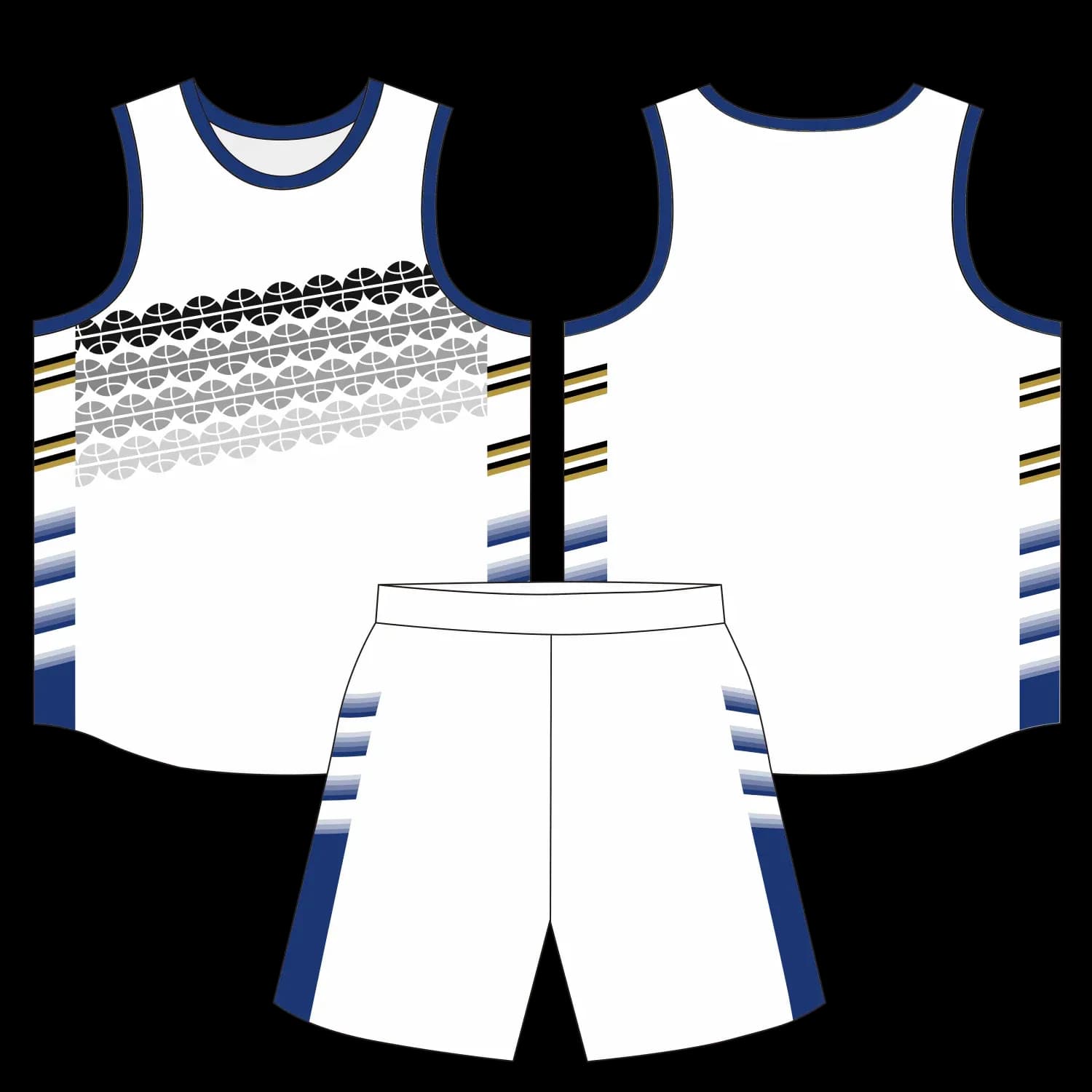 Custom basketball uniform design B60