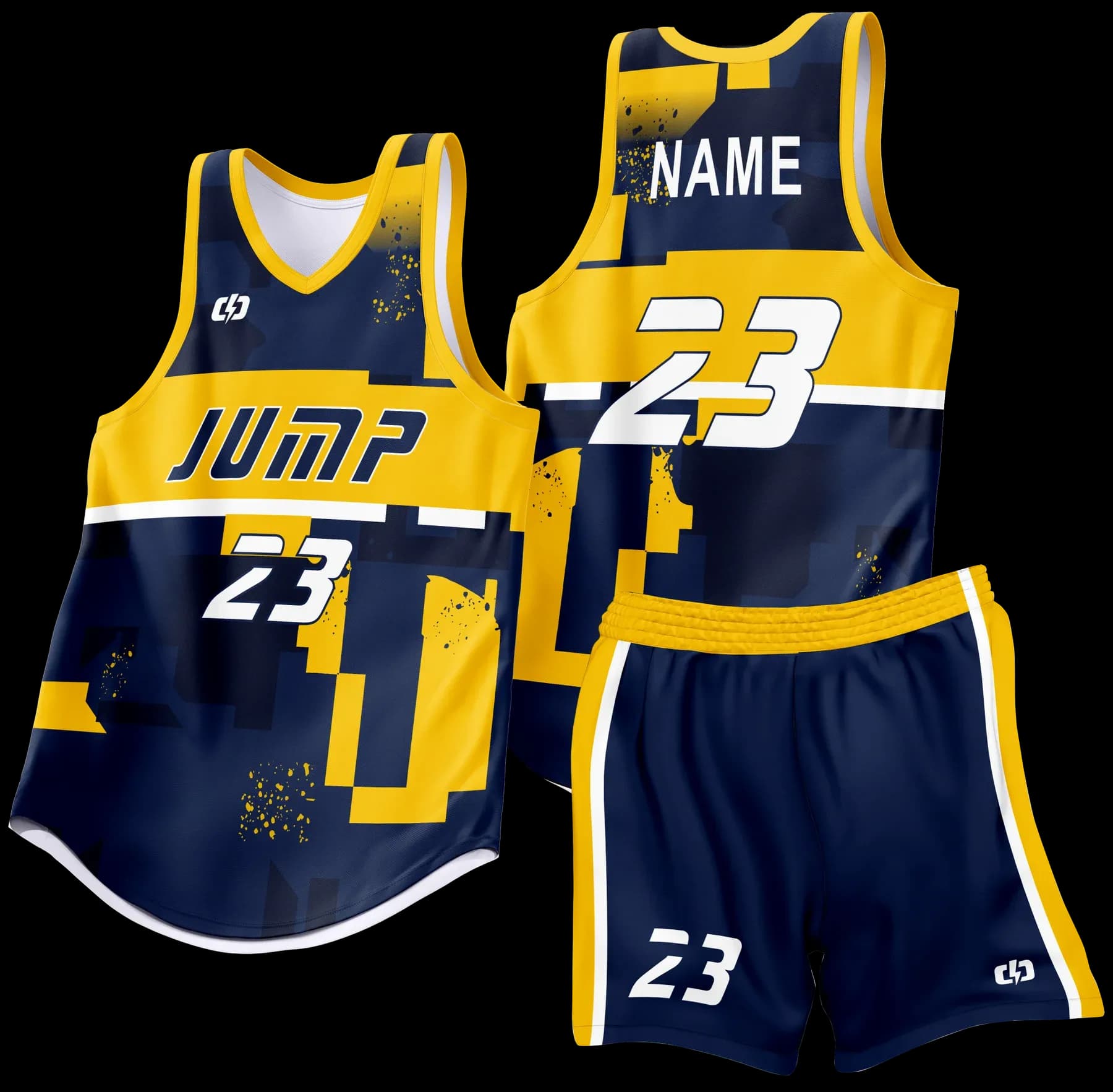 Custom basketball uniform design B87