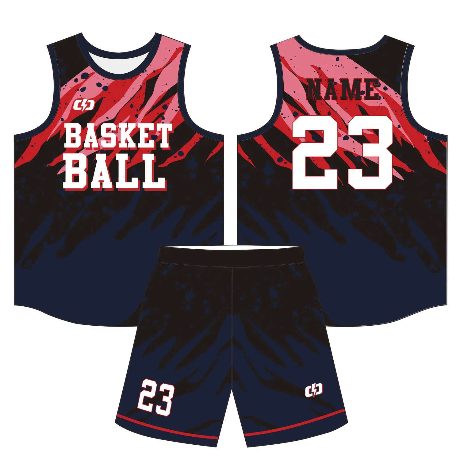 Custom basketball uniform design B97