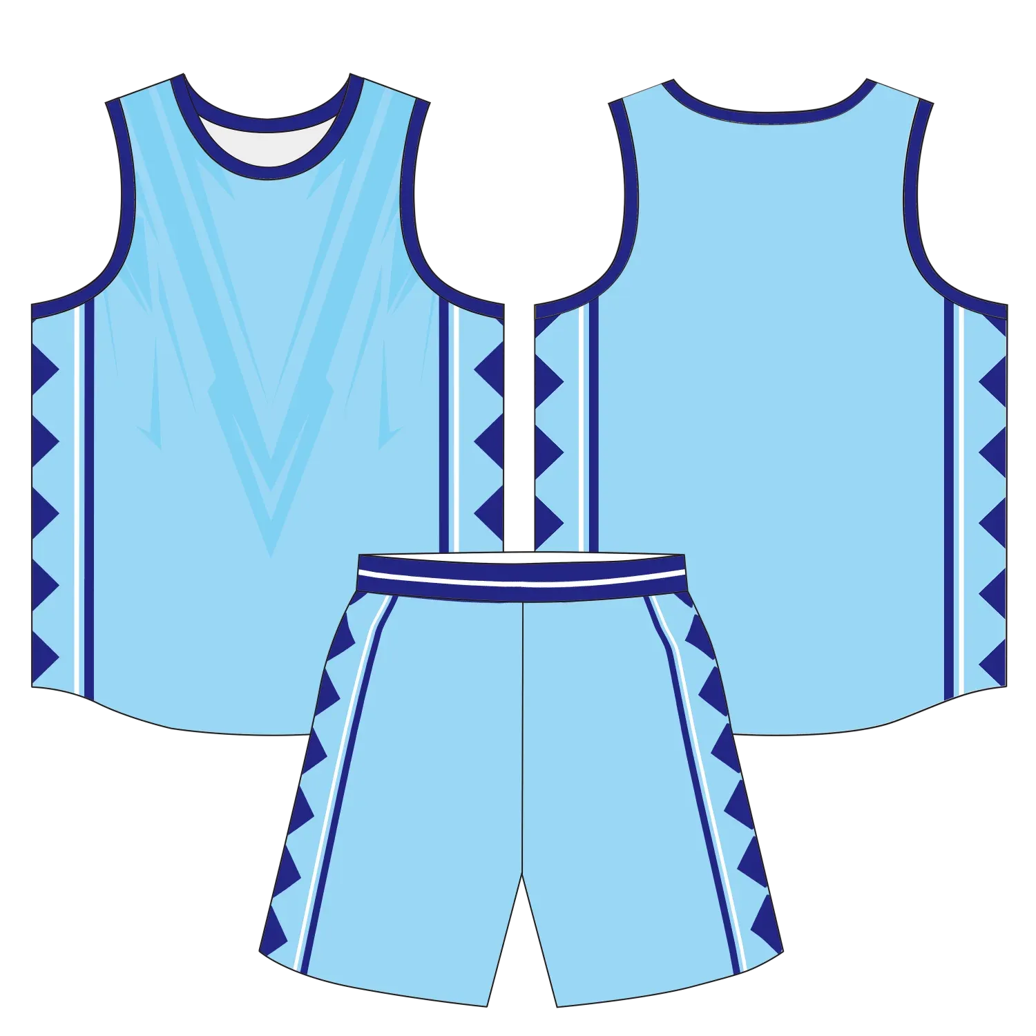 Custom basketball uniform design B37