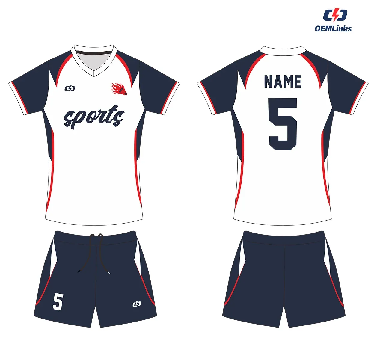 Custom volleyball uniform design UP43