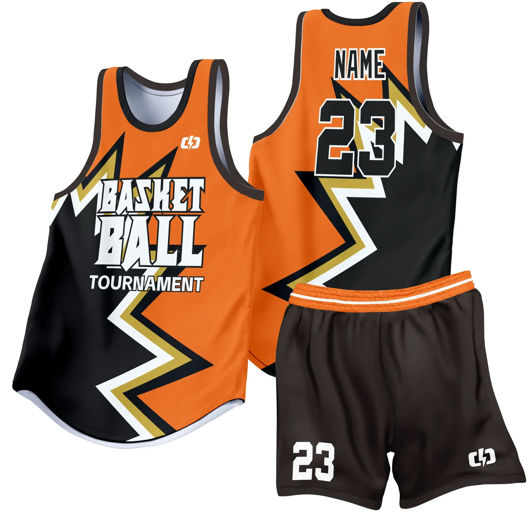 Custom basketball uniform design B46
