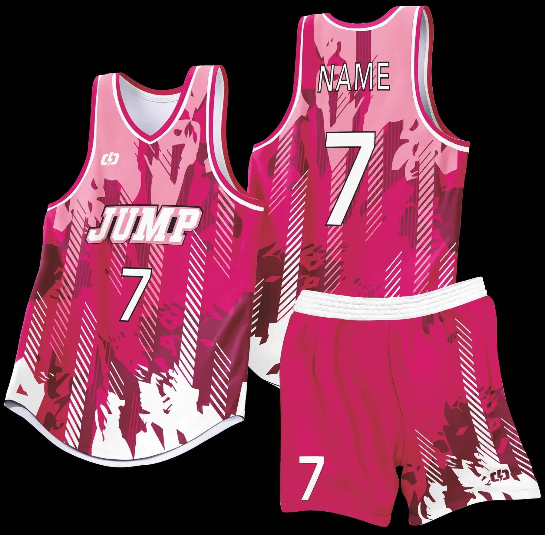 Custom basketball uniform design B96