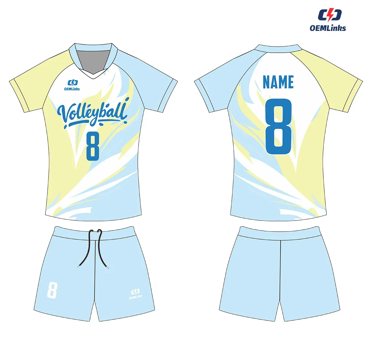 Custom volleyball uniform design UC10