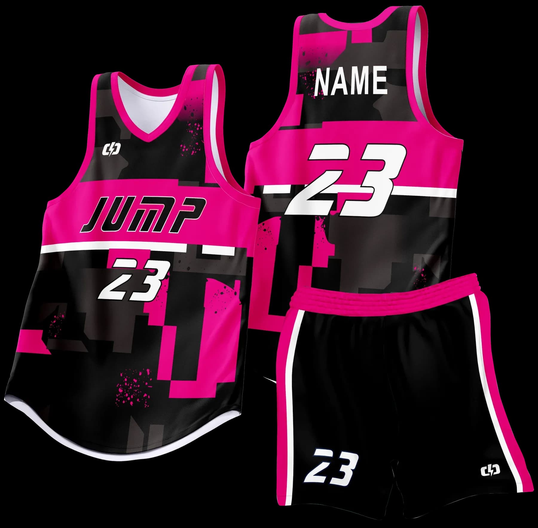 Custom basketball uniform design B87