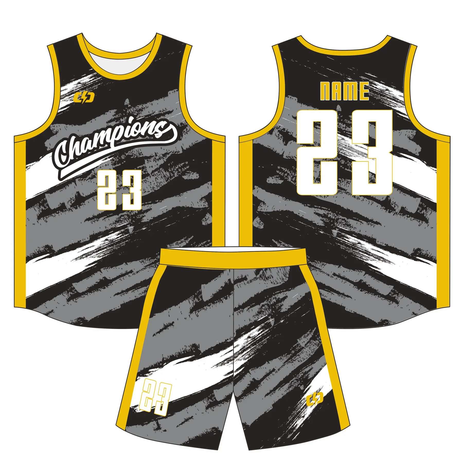Custom basketball uniform design B73