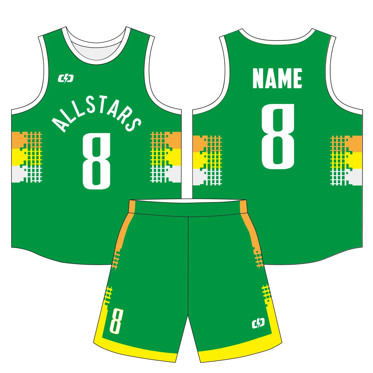 Custom basketball uniform design B66