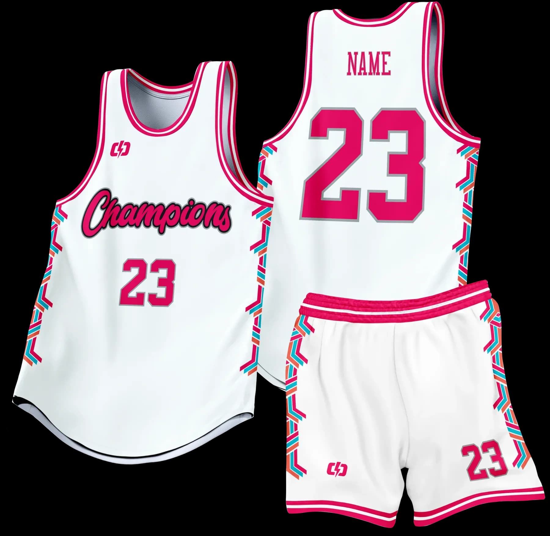 Custom basketball uniform design B69