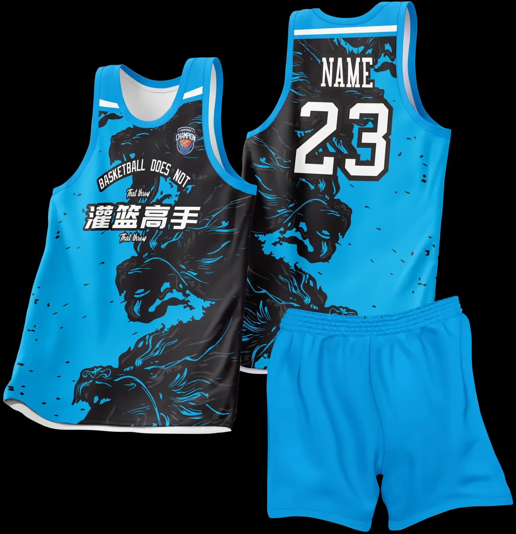Custom basketball uniform design B28JW
