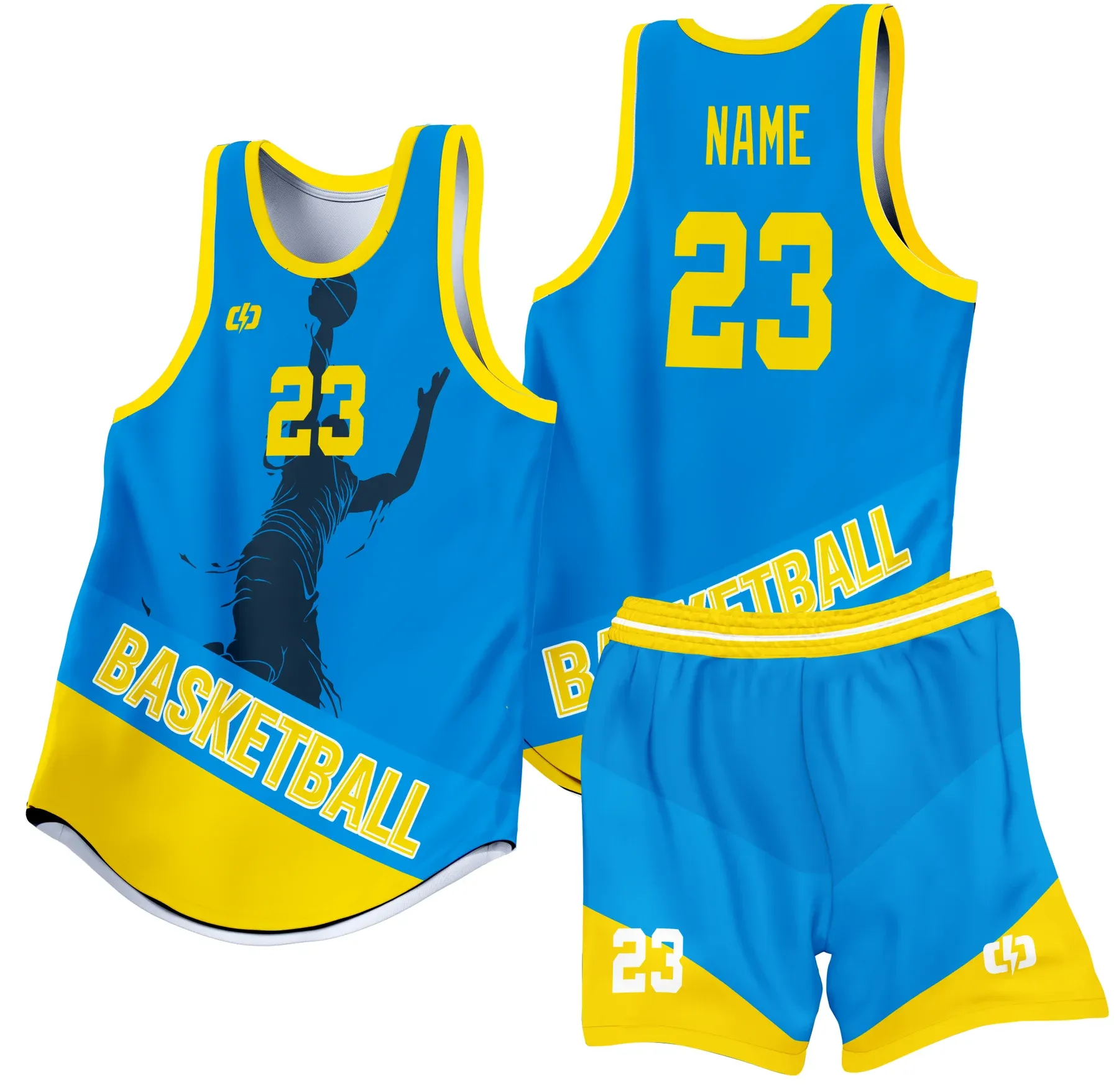 Custom basketball uniform design B45