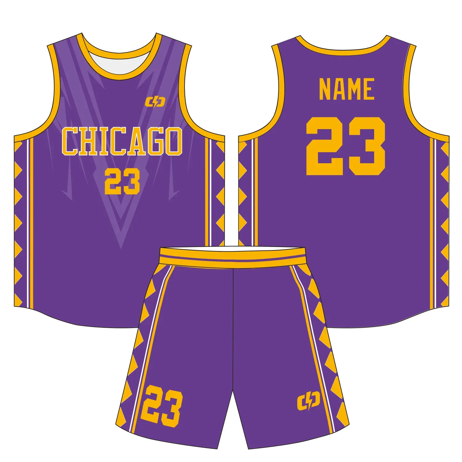 Custom basketball uniform design B37