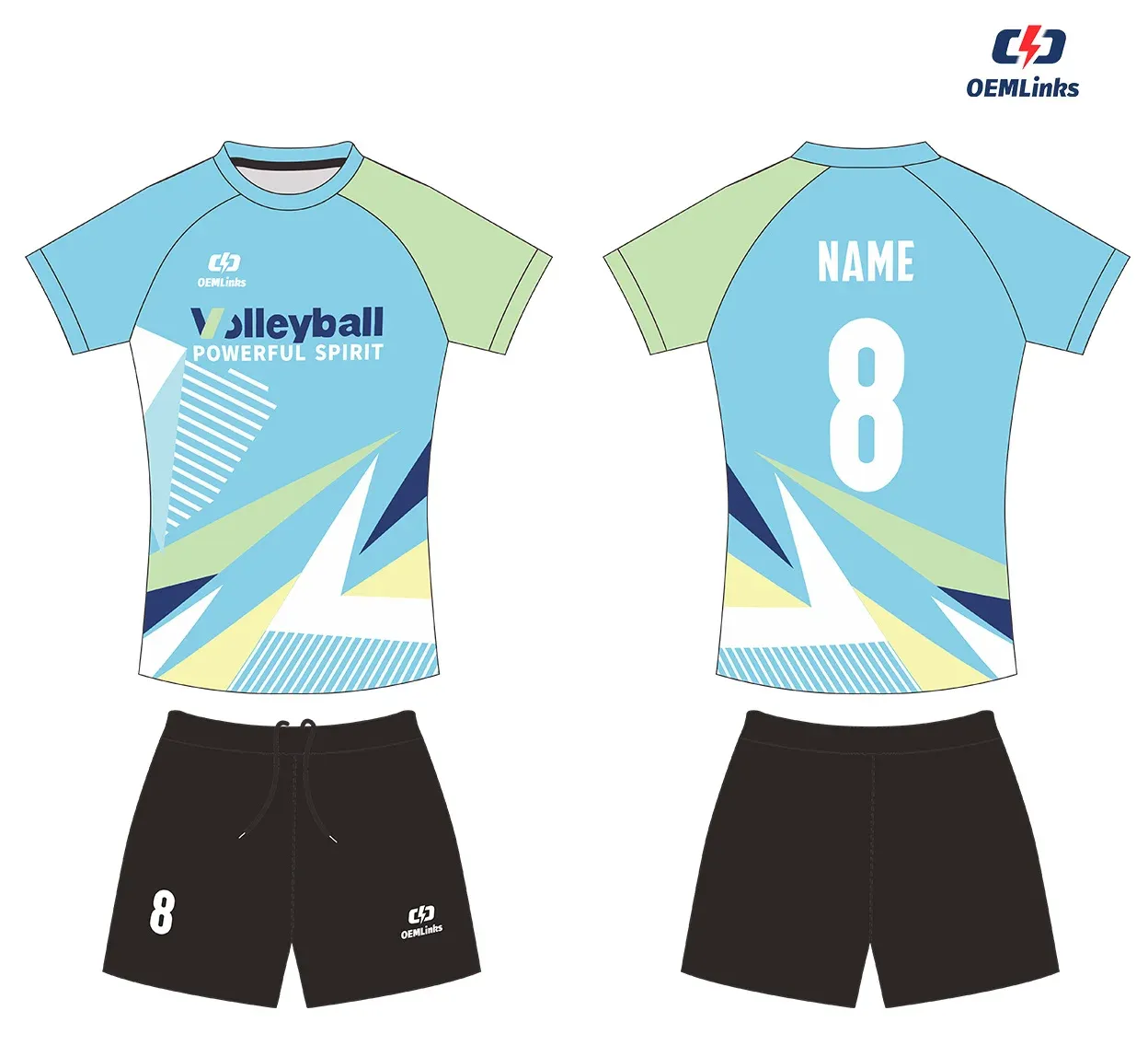 Custom volleyball uniform design UC07
