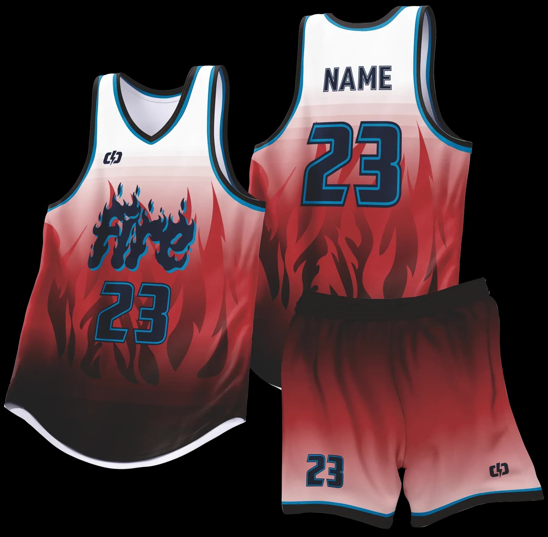 Custom basketball uniform design B91