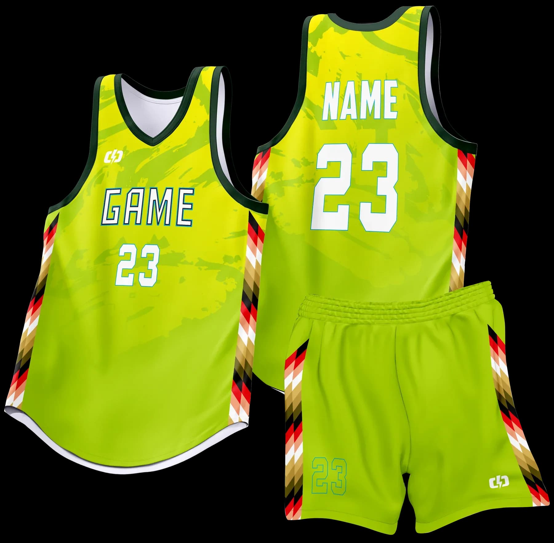 Custom basketball uniform design B93