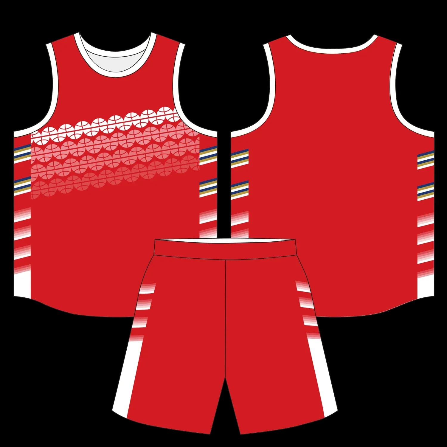 Custom basketball uniform design B60