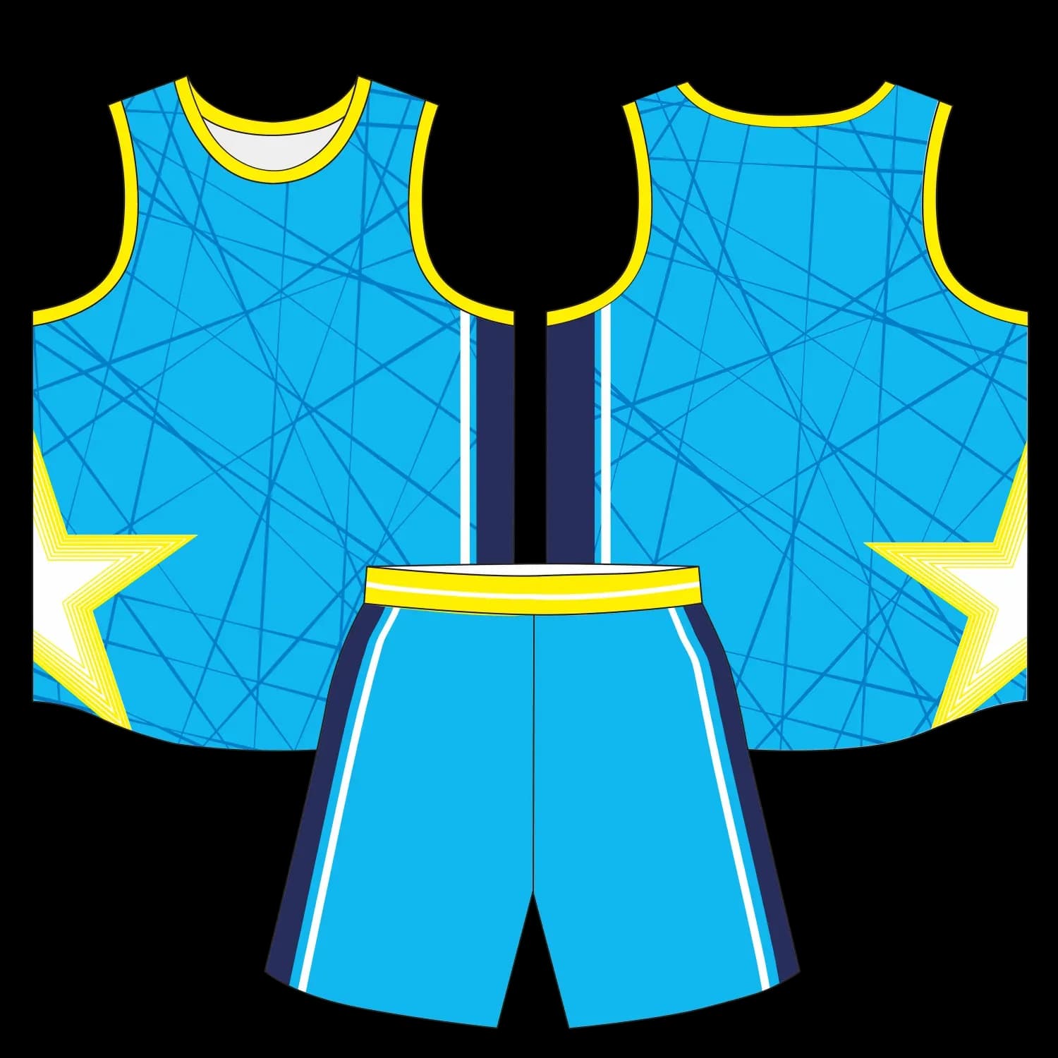 Custom basketball uniform design B44
