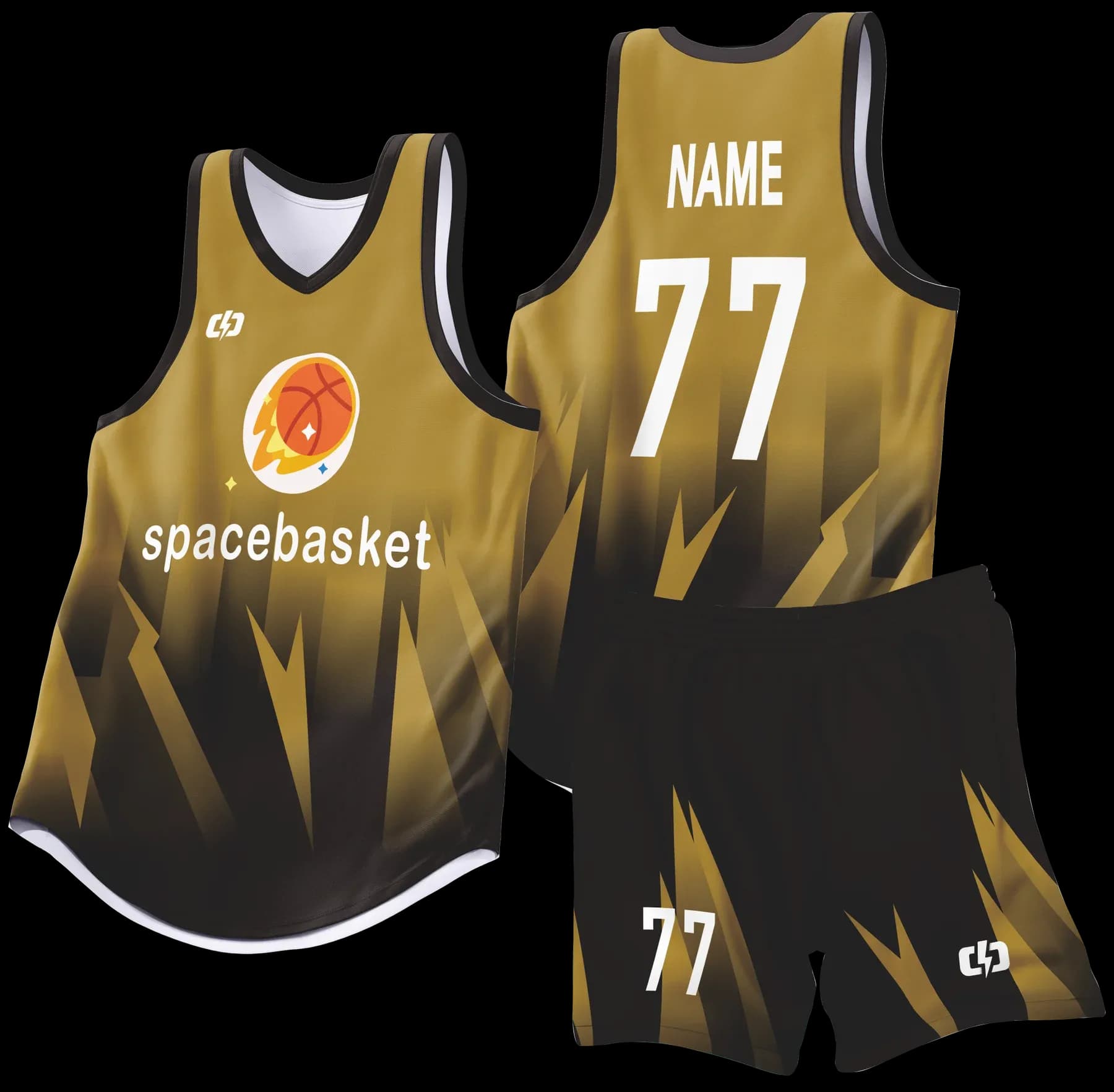 Custom basketball uniform design B94