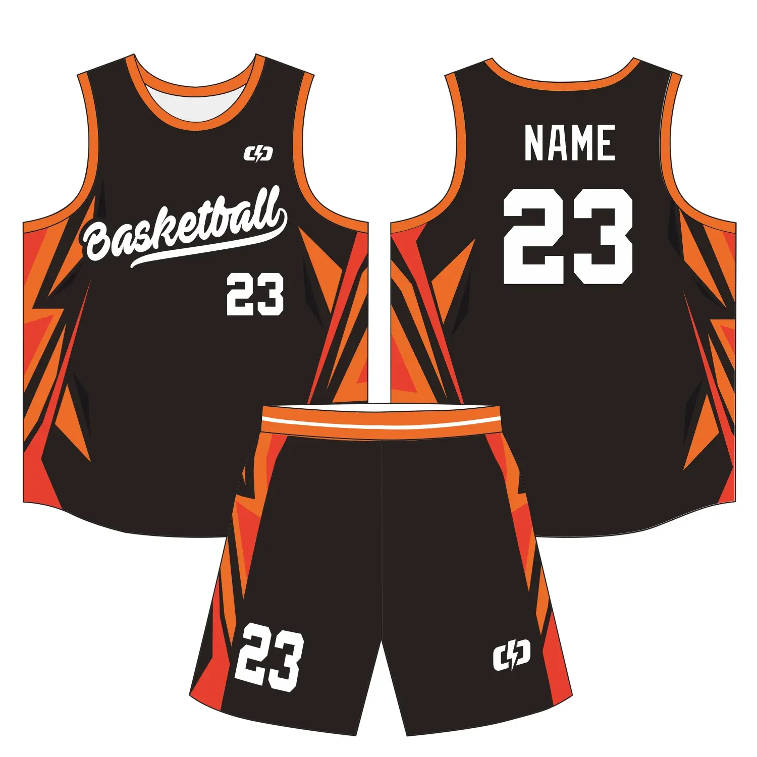 Custom basketball uniform design B41