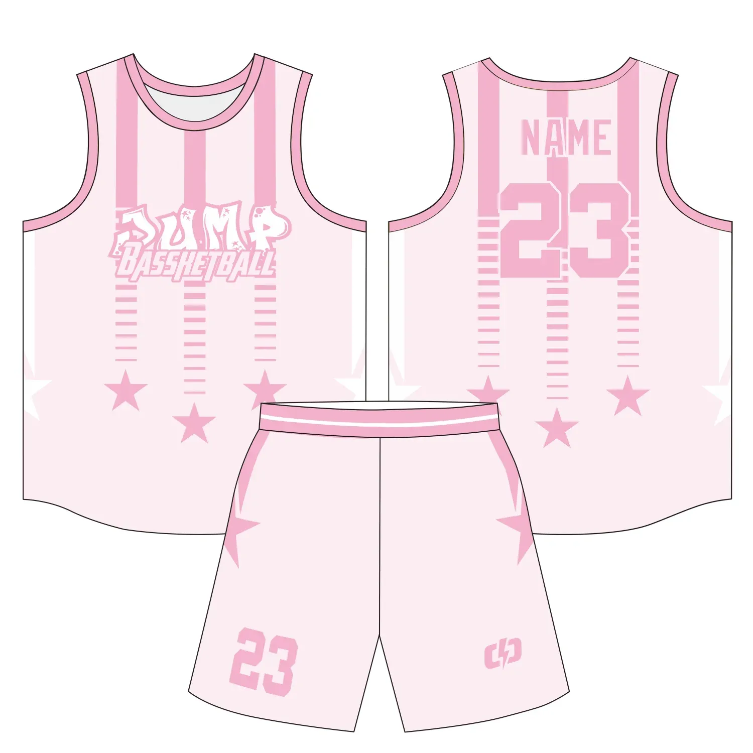 Custom basketball uniform design B38