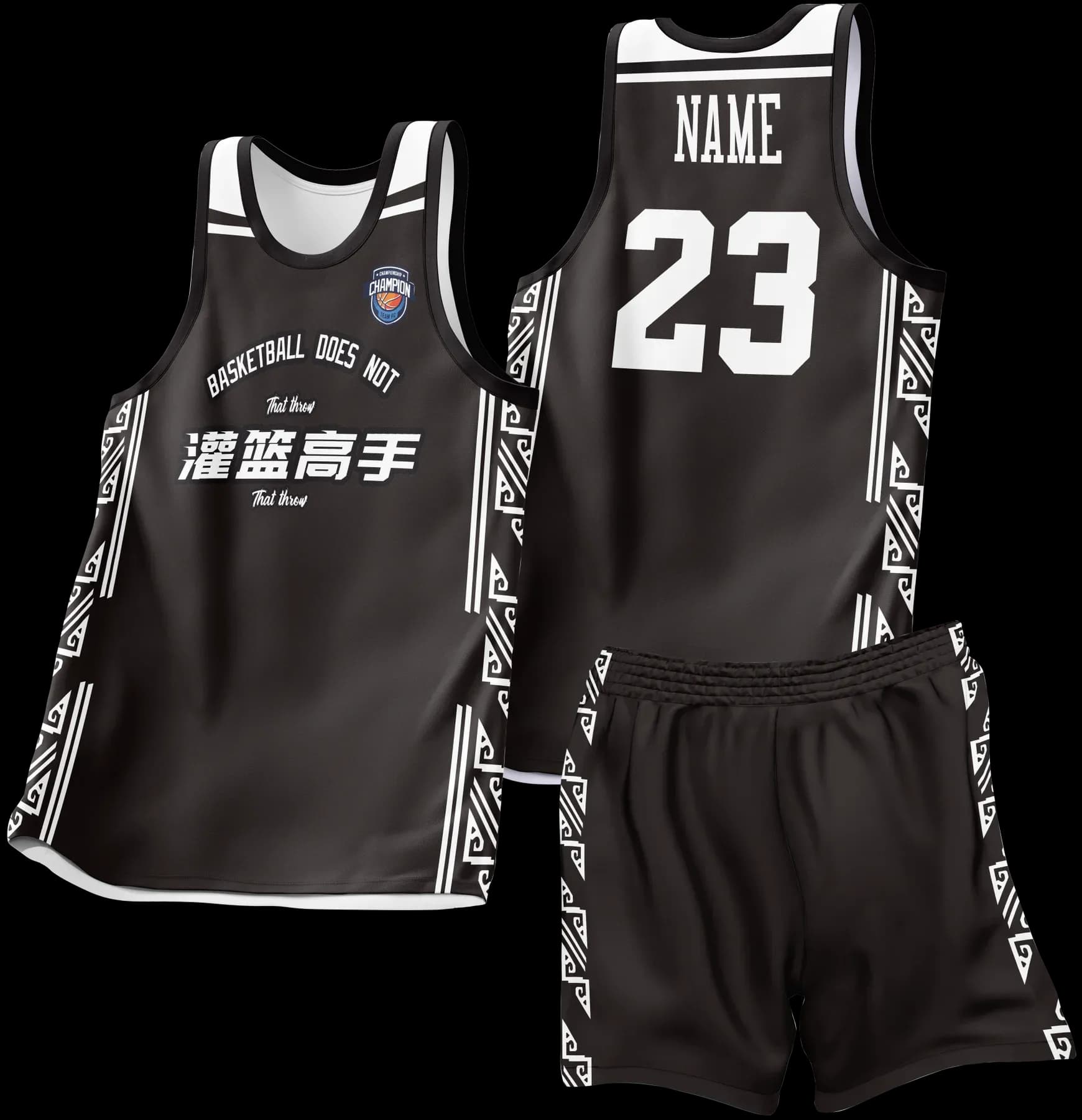 Custom basketball uniform design B27JW