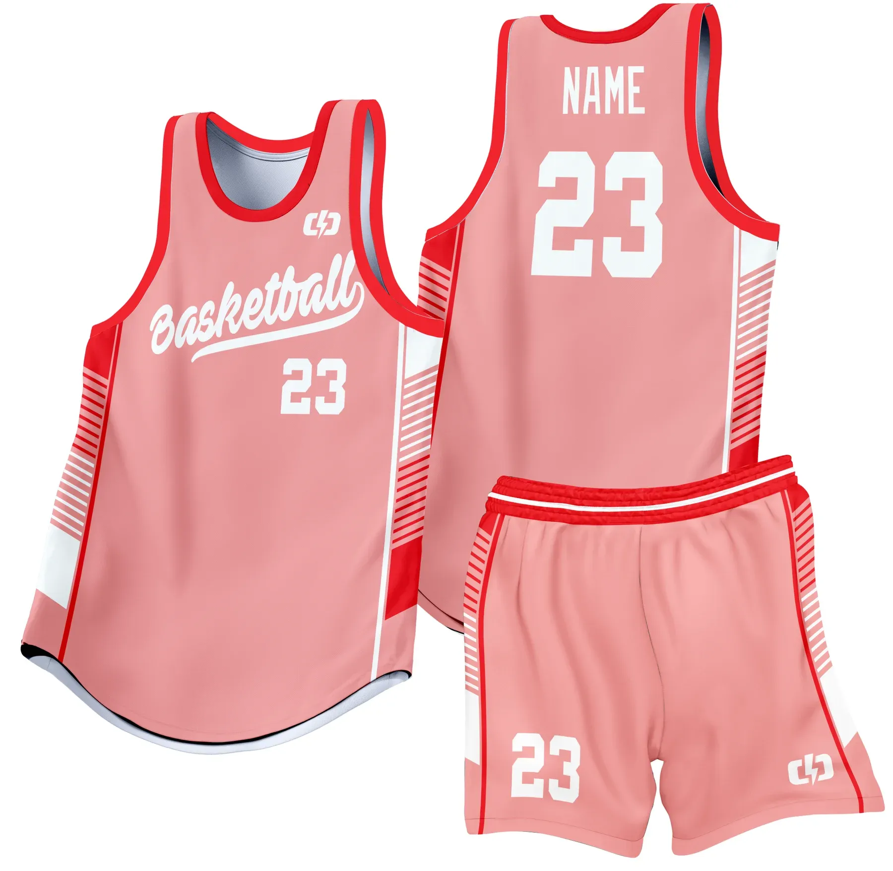 Custom basketball uniform design B43