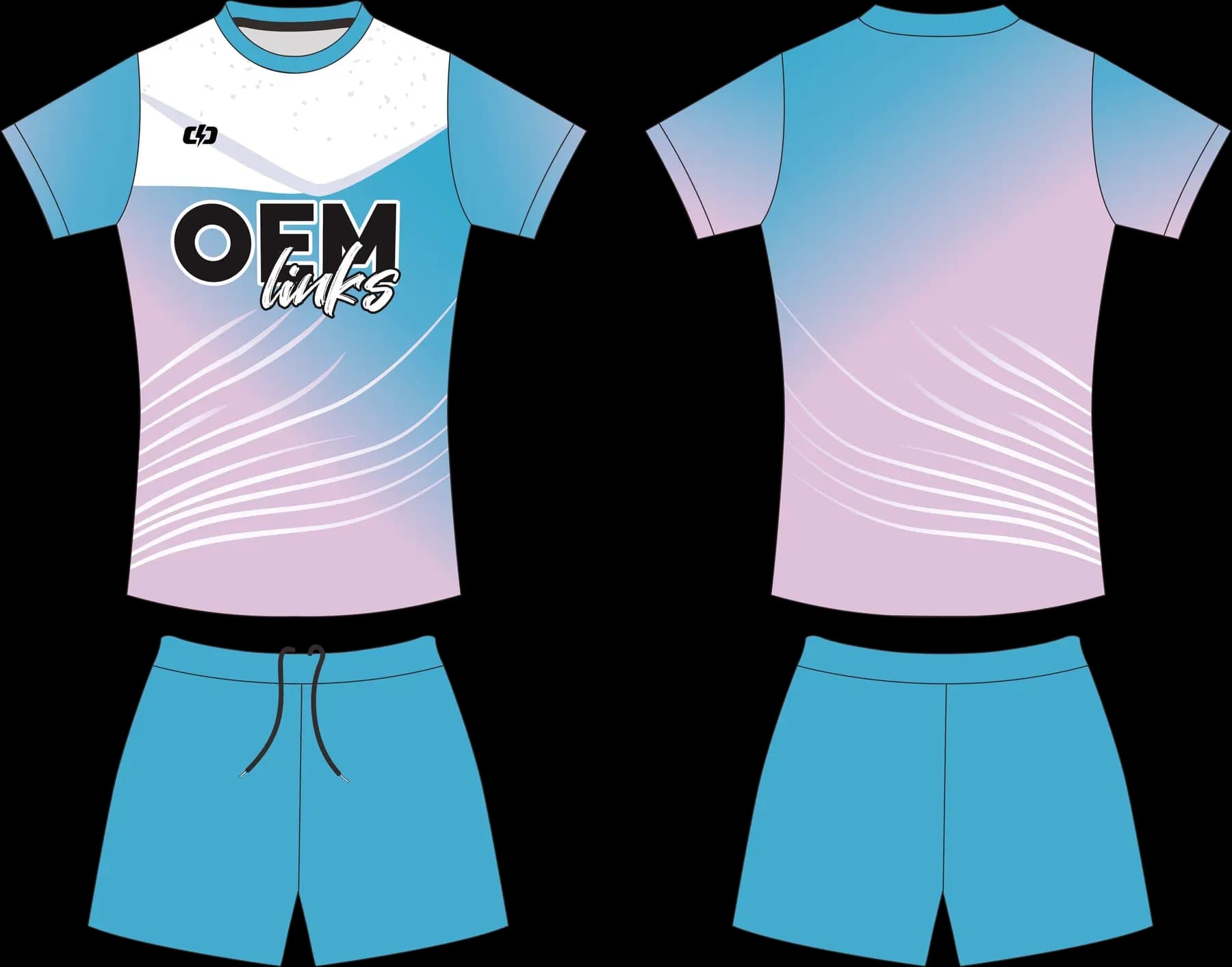 Custom volleyball uniform design UP57