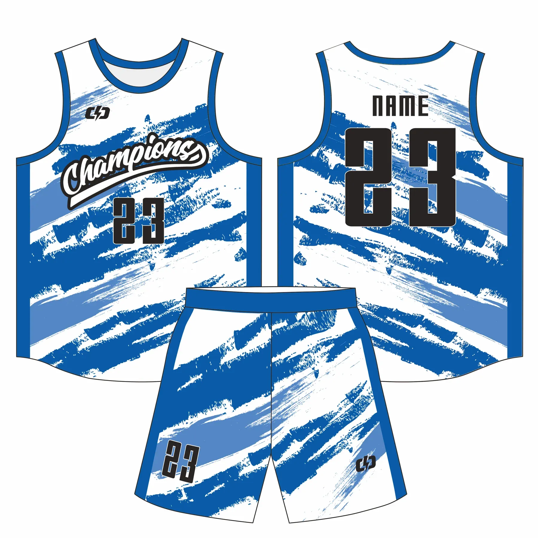Custom basketball uniform design B73