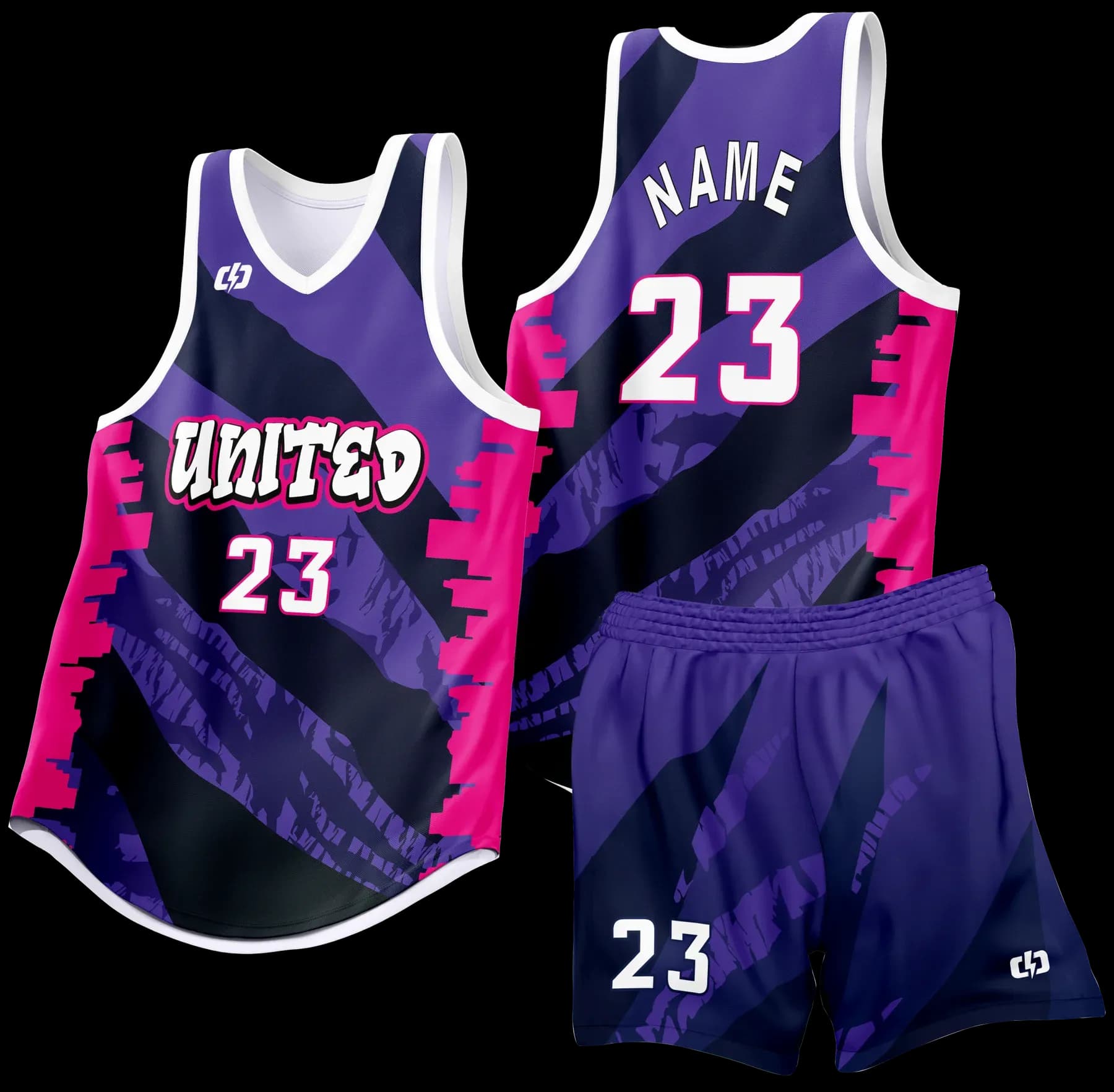 Custom basketball uniform design B76