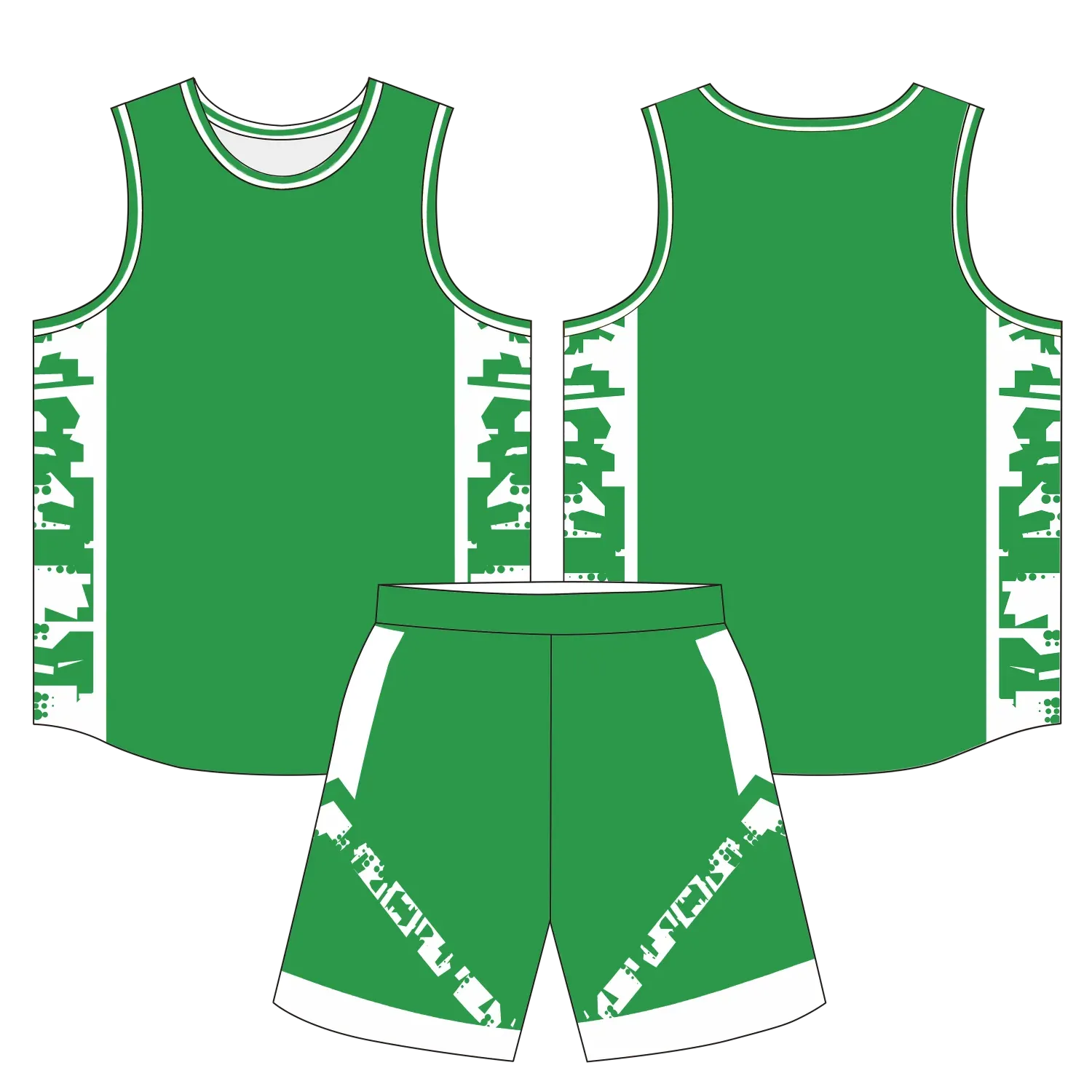Custom basketball uniform design B71