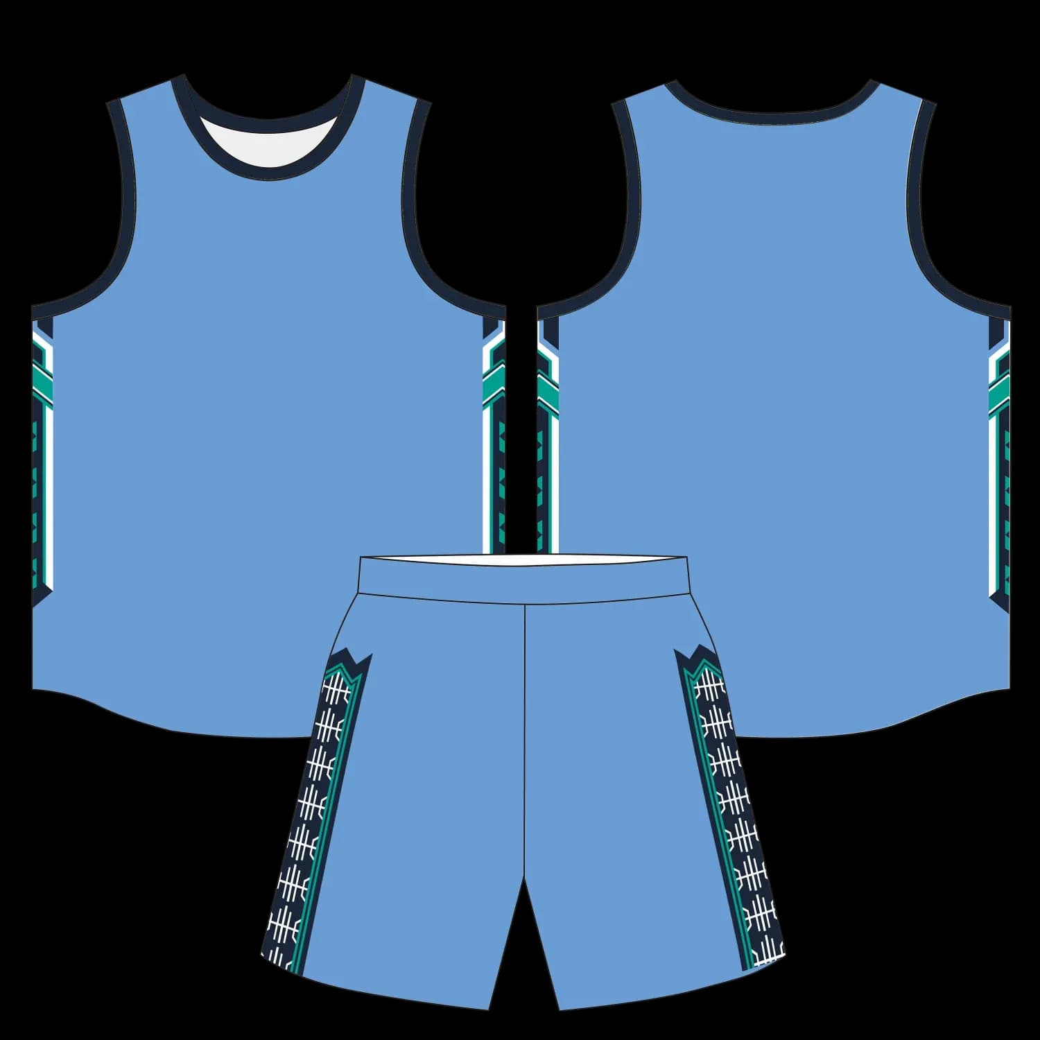 Custom basketball uniform design B68