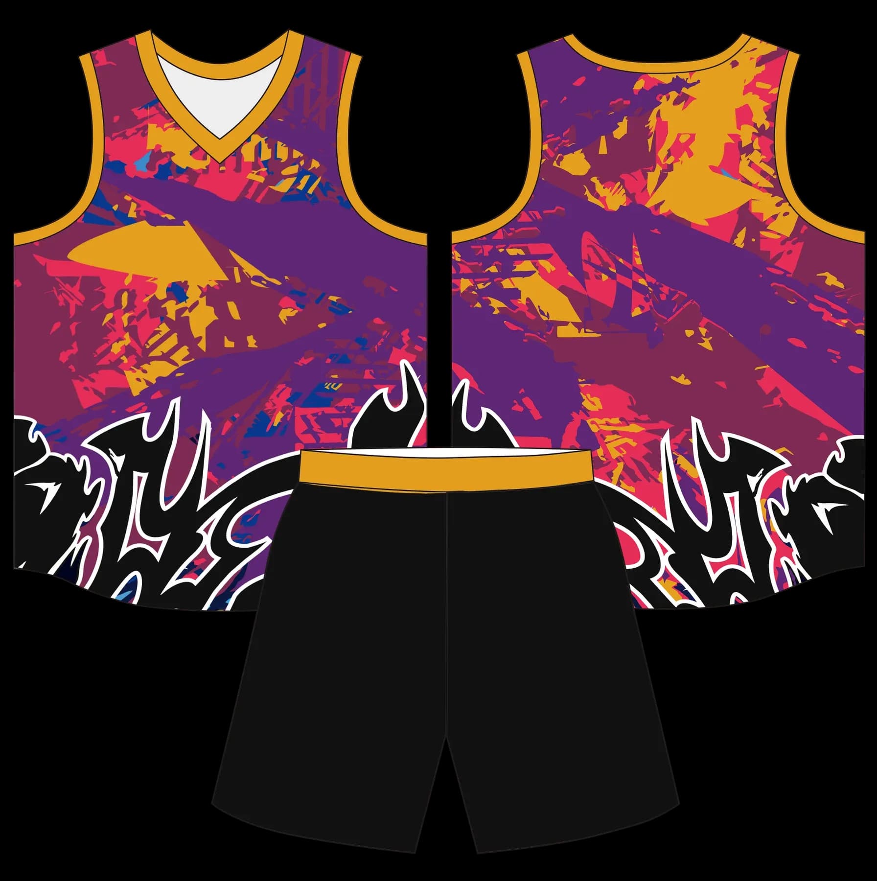 Custom basketball uniform design B85