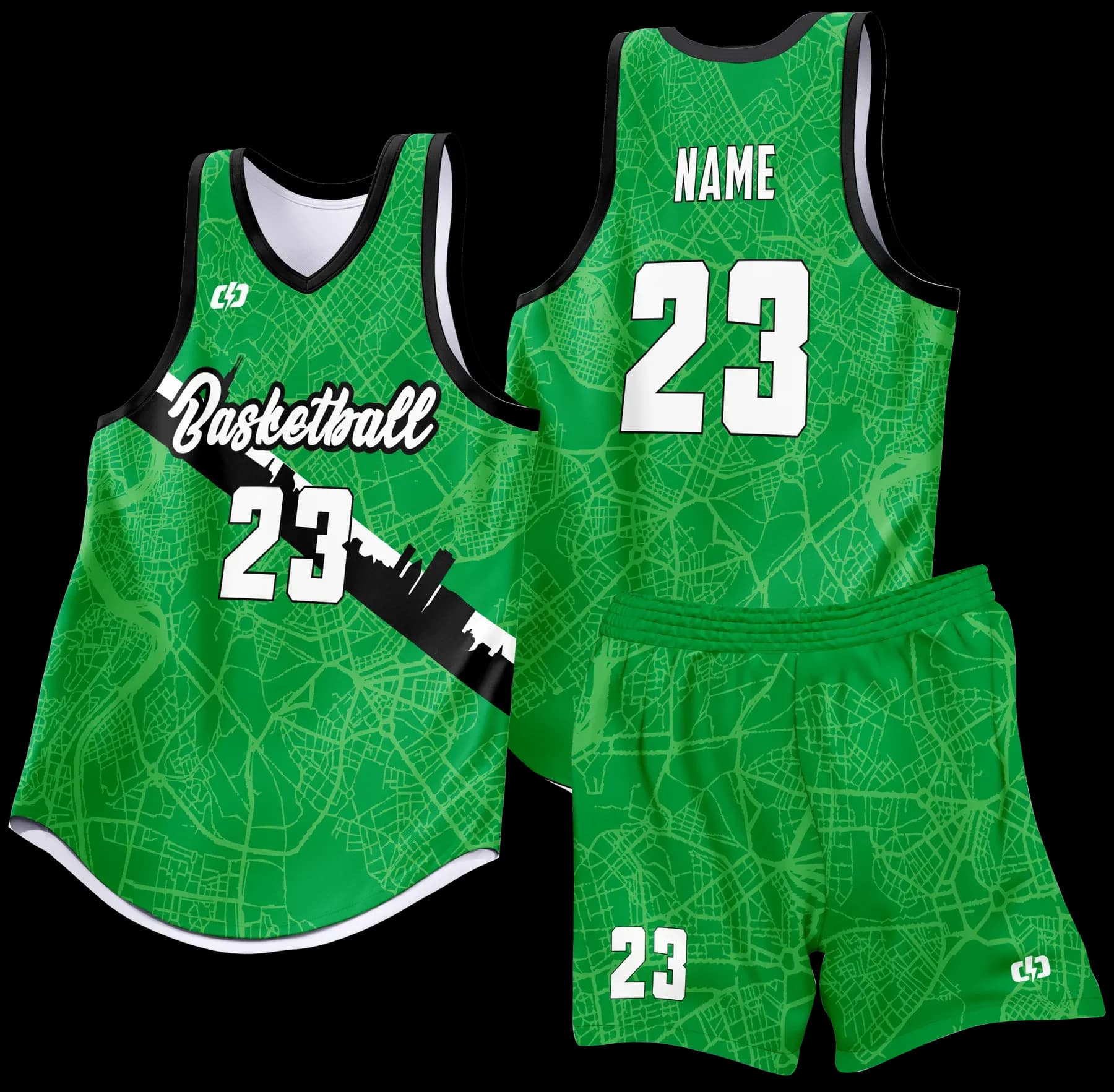 Custom basketball uniform design B82