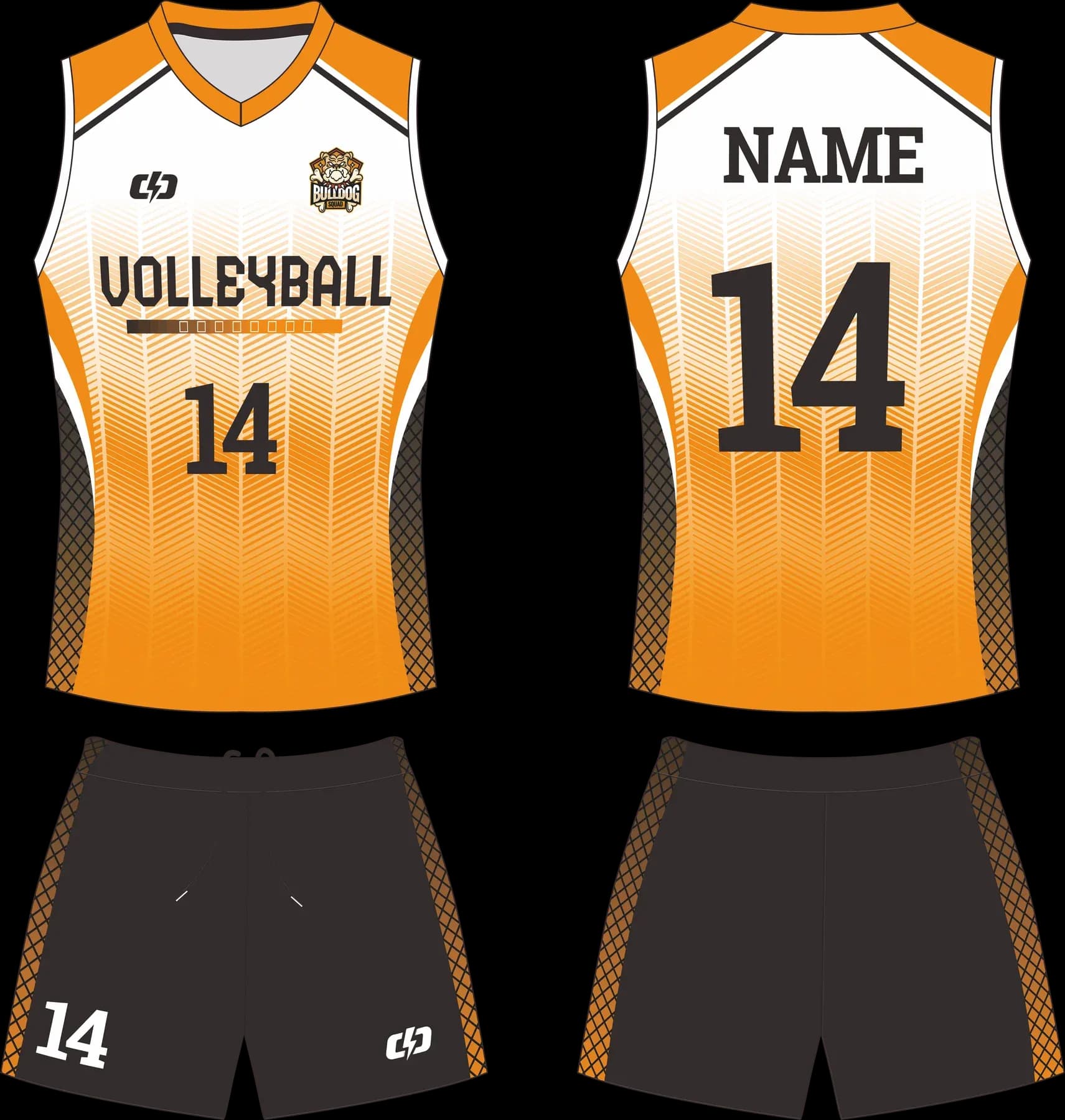Custom volleyball uniform design UW18