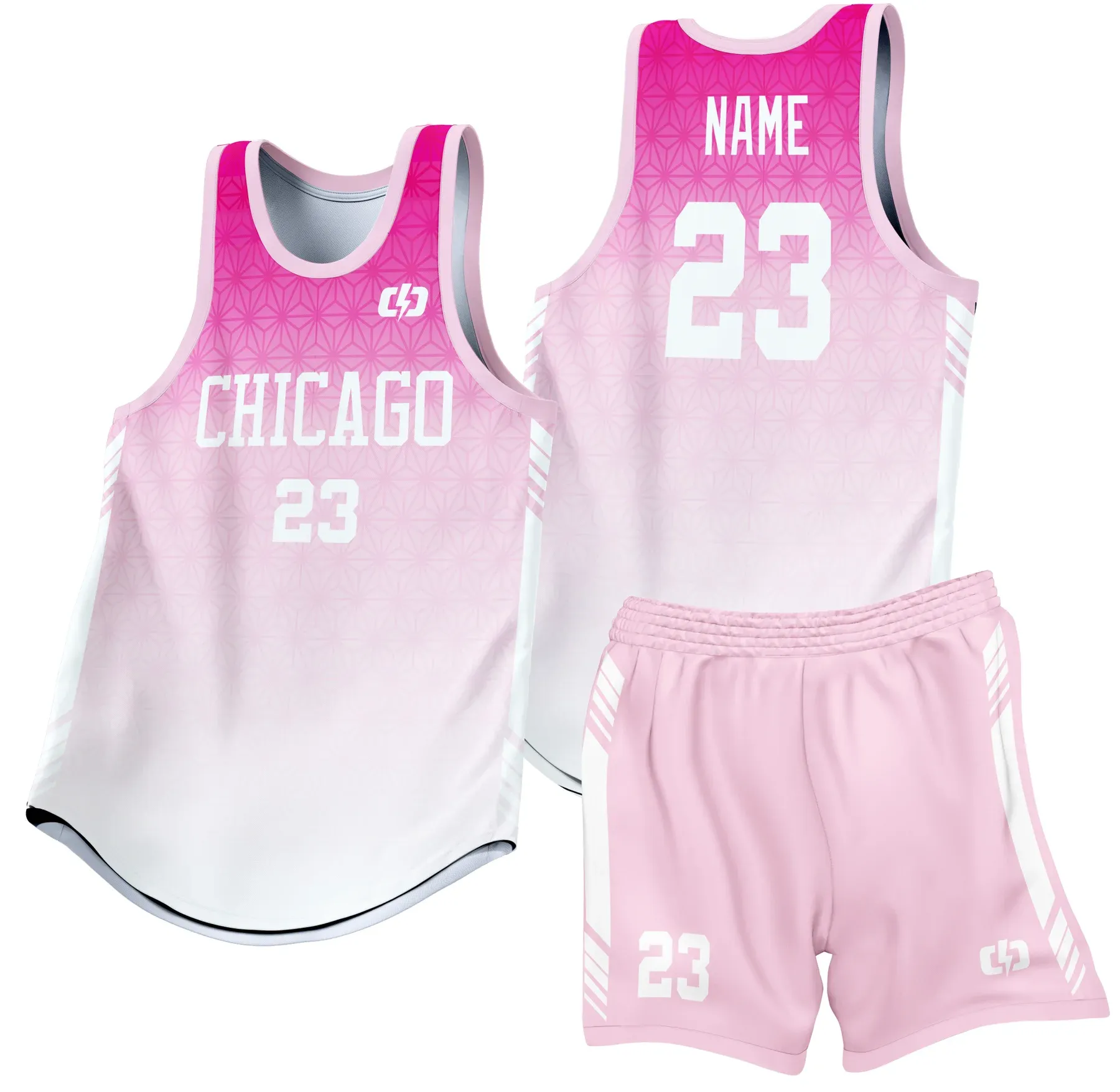 Custom basketball uniform design B34