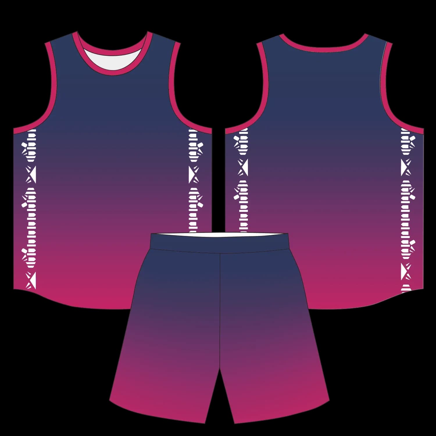 Custom basketball uniform design B100