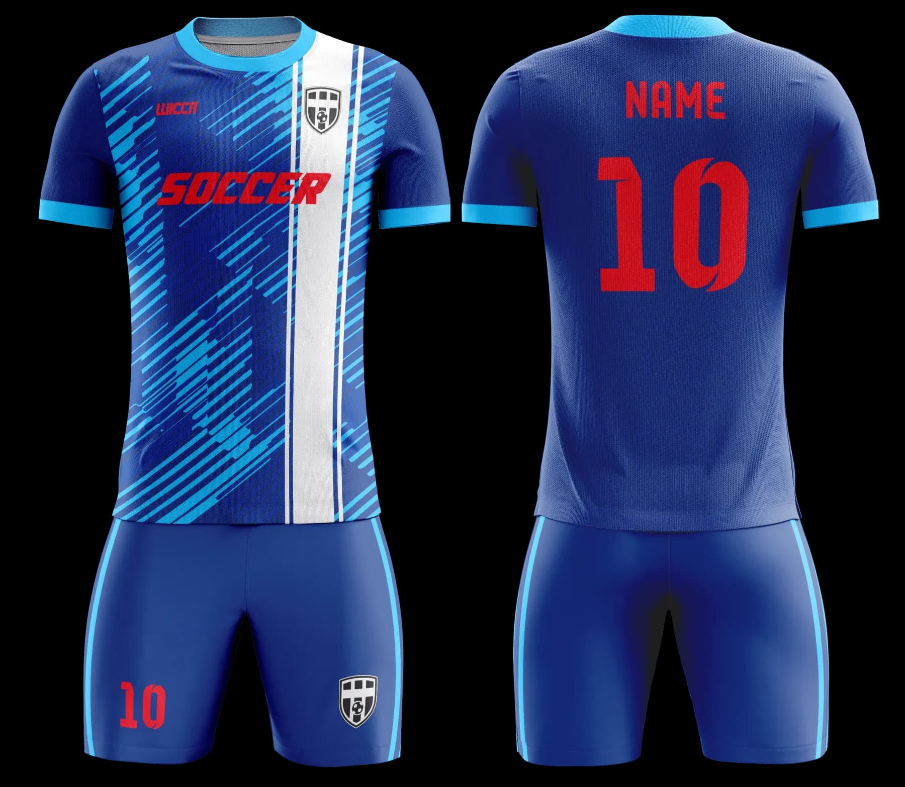 Custom soccer uniform design Z034JW
