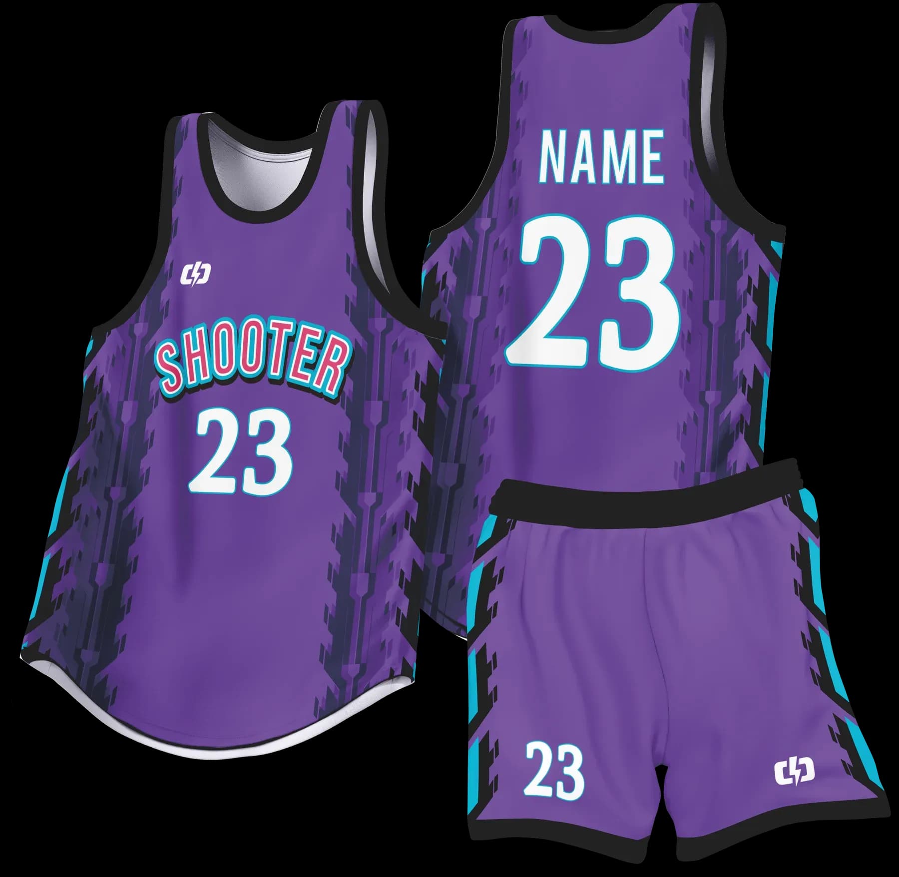 Custom basketball uniform design B88