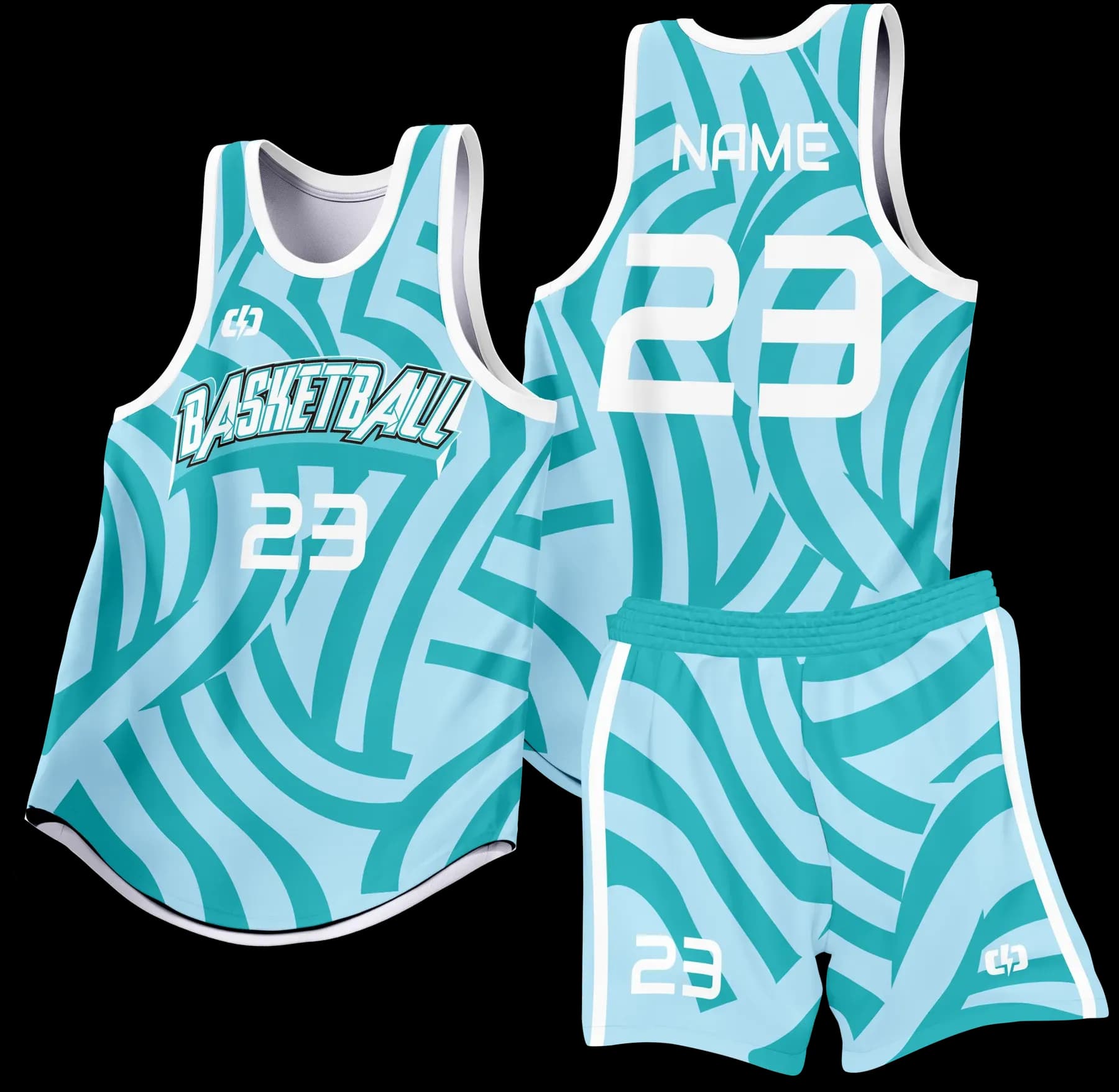 Custom basketball uniform design B84
