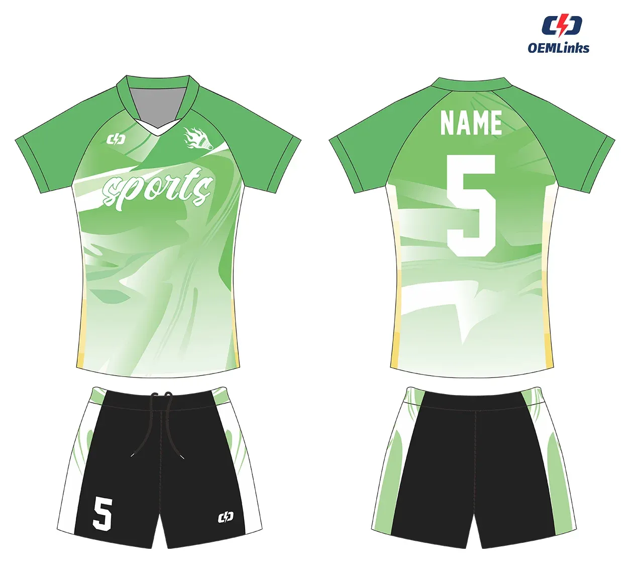 Custom volleyball uniform design UC03