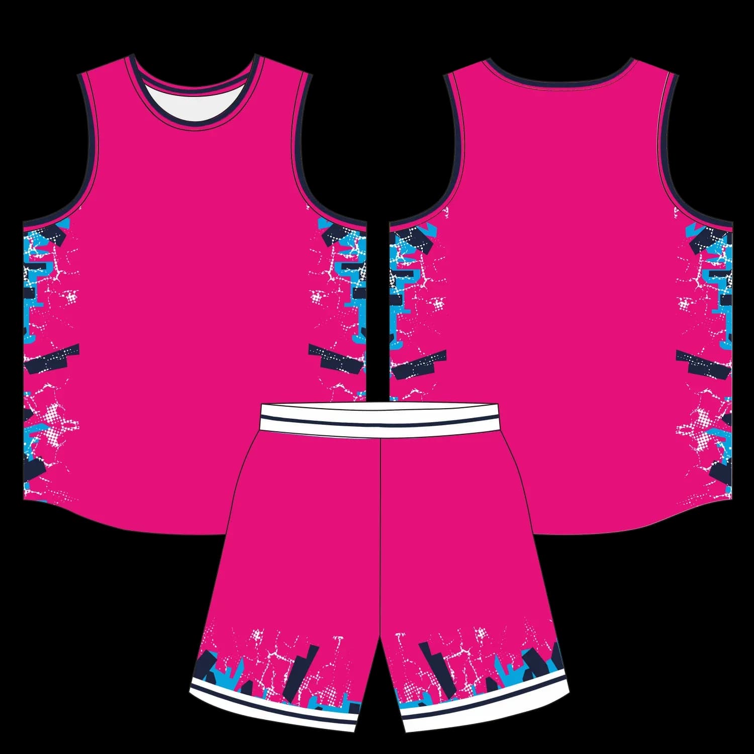 Custom basketball uniform design B70