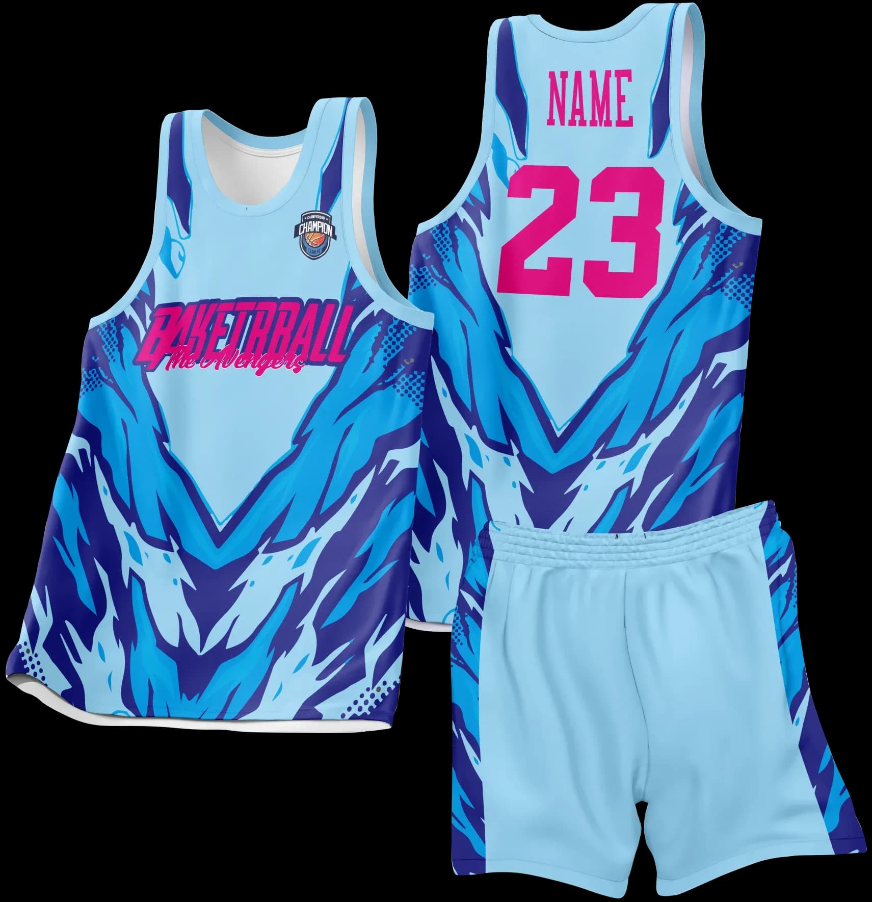 Custom basketball uniform design B19JW