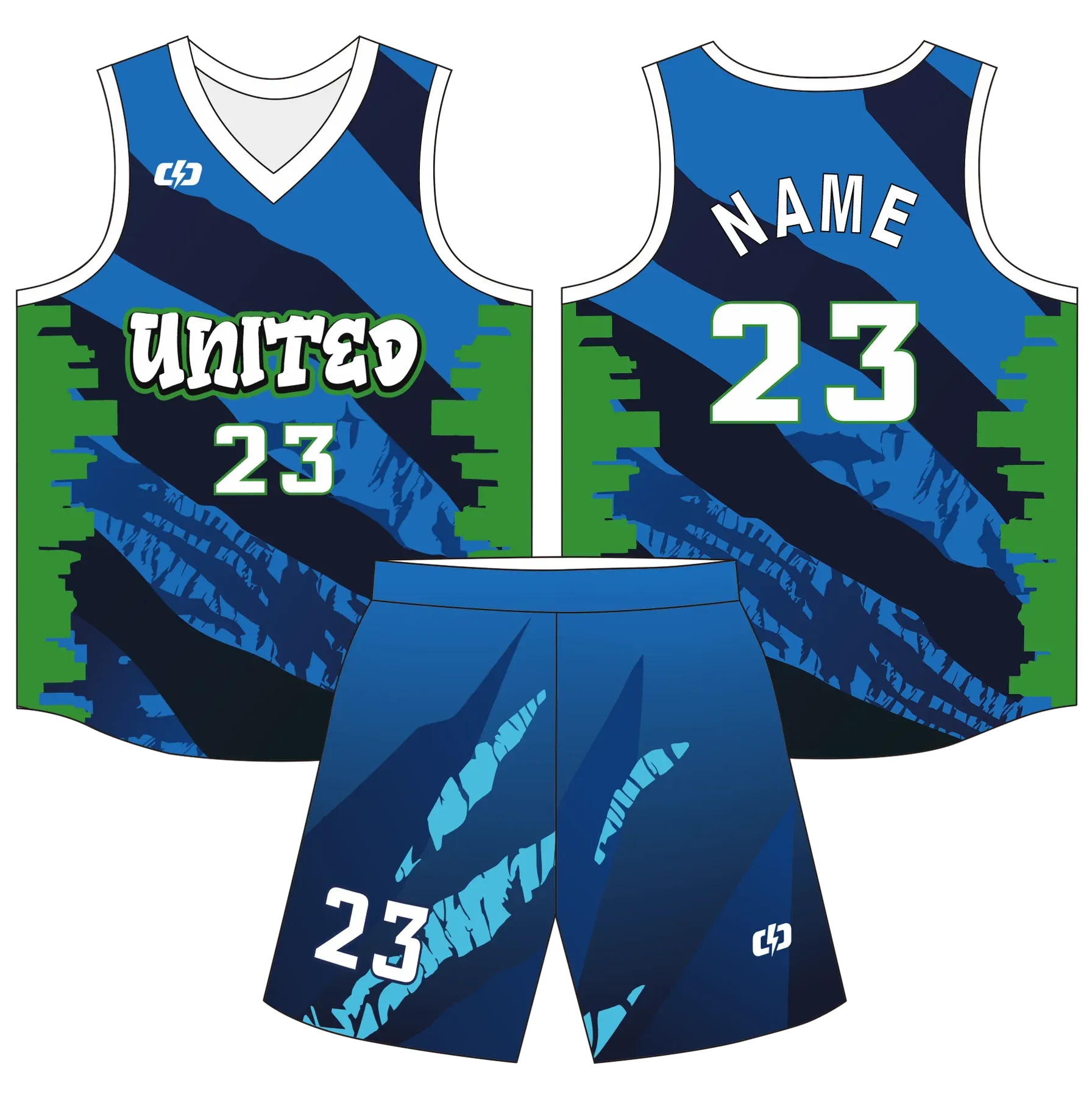 Custom basketball uniform design B76