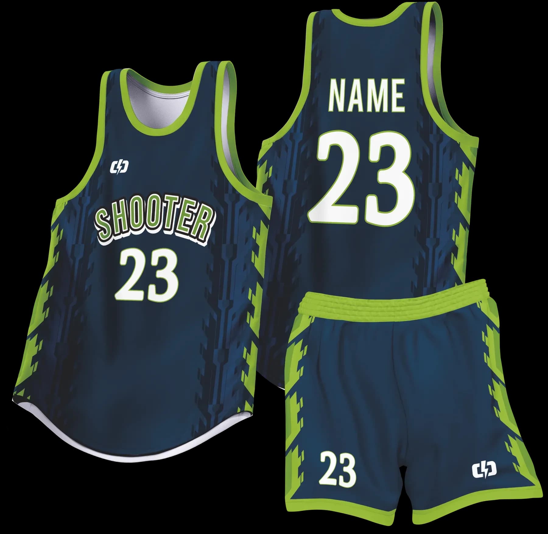 Custom basketball uniform design B88