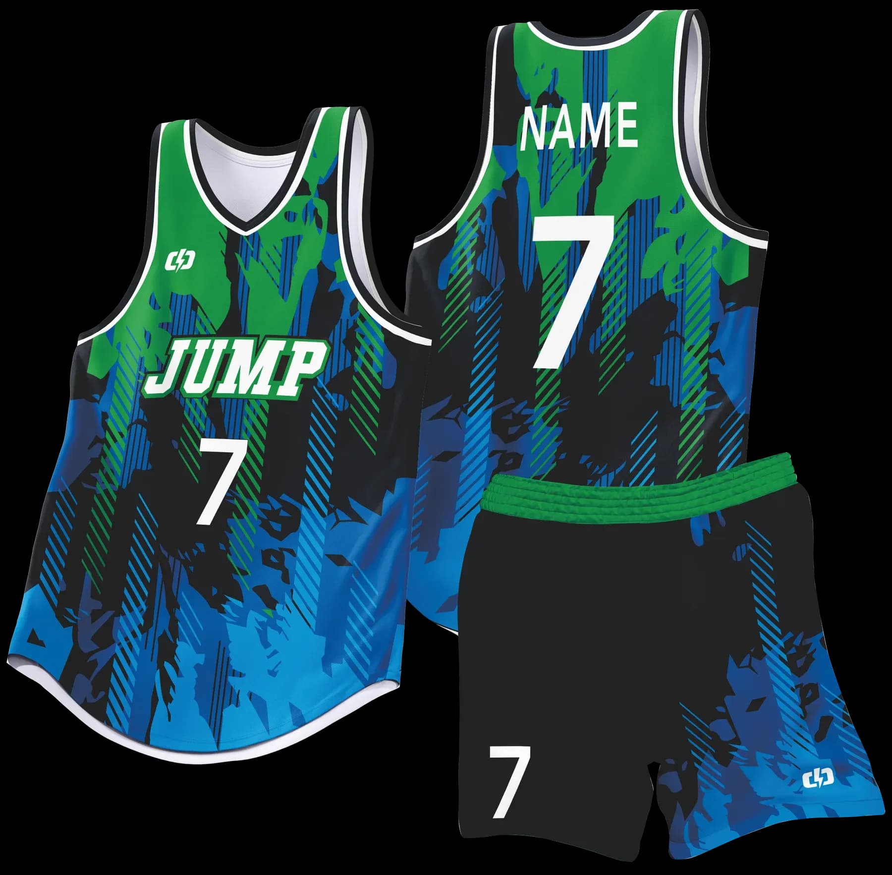 Custom basketball uniform design B96
