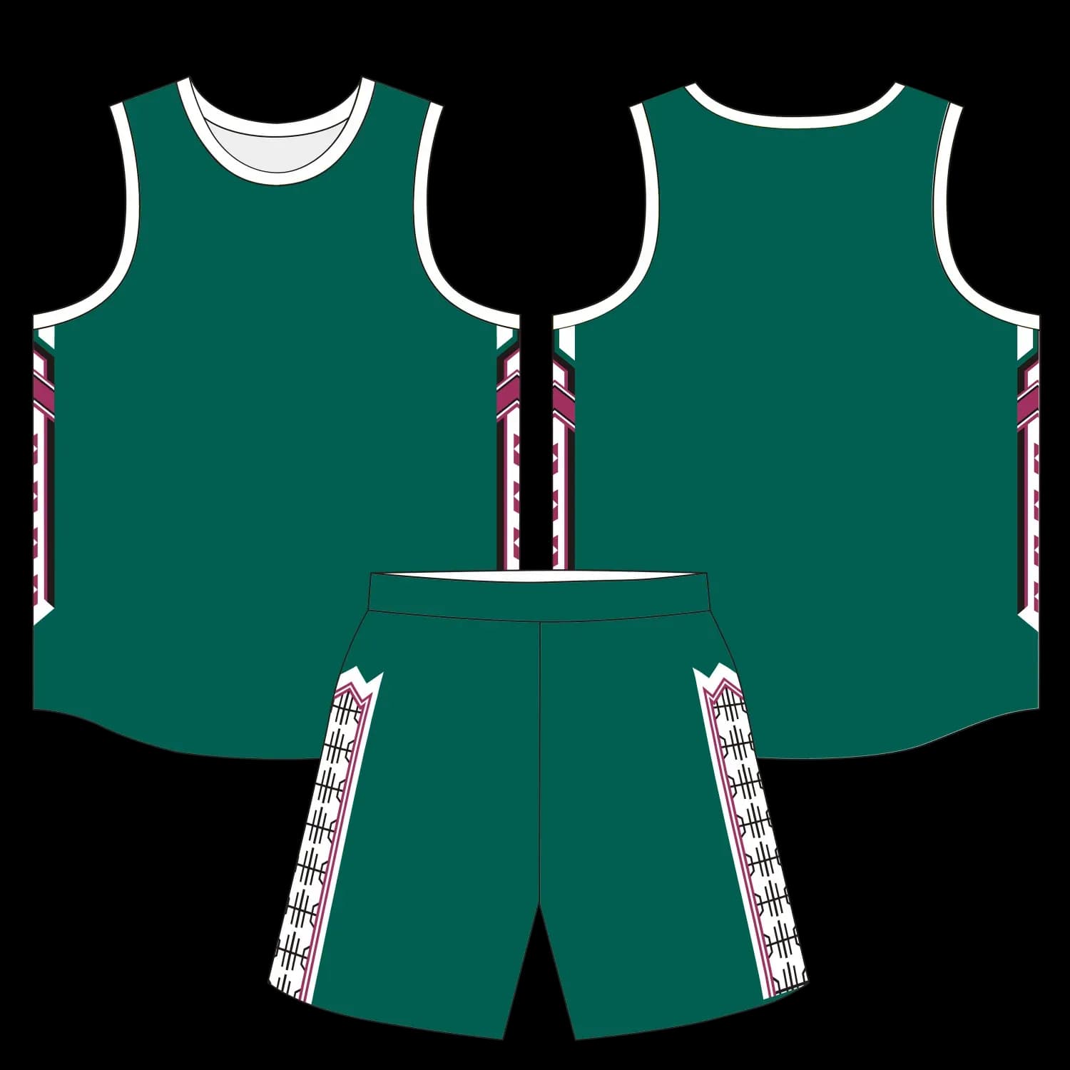 Custom basketball uniform design B68