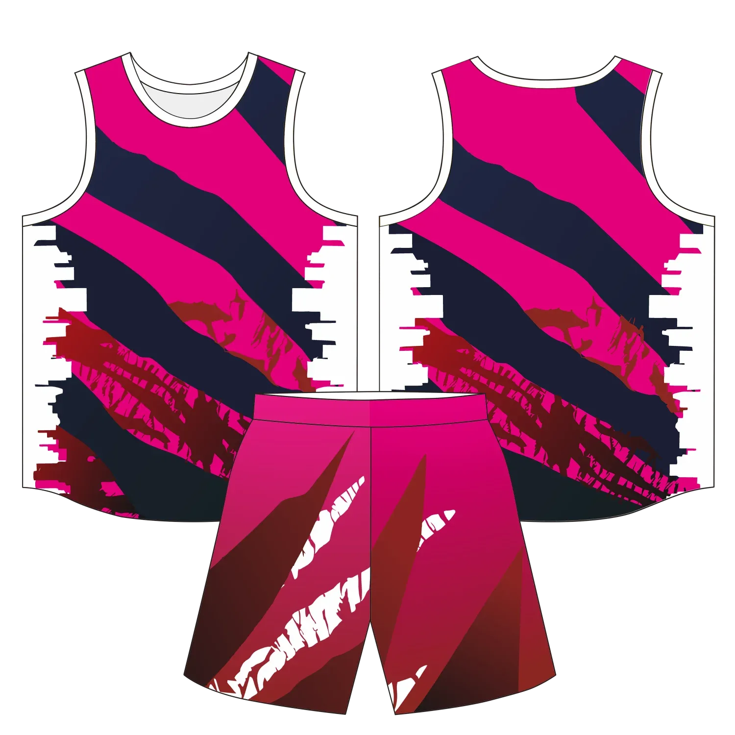 Custom basketball uniform design B76