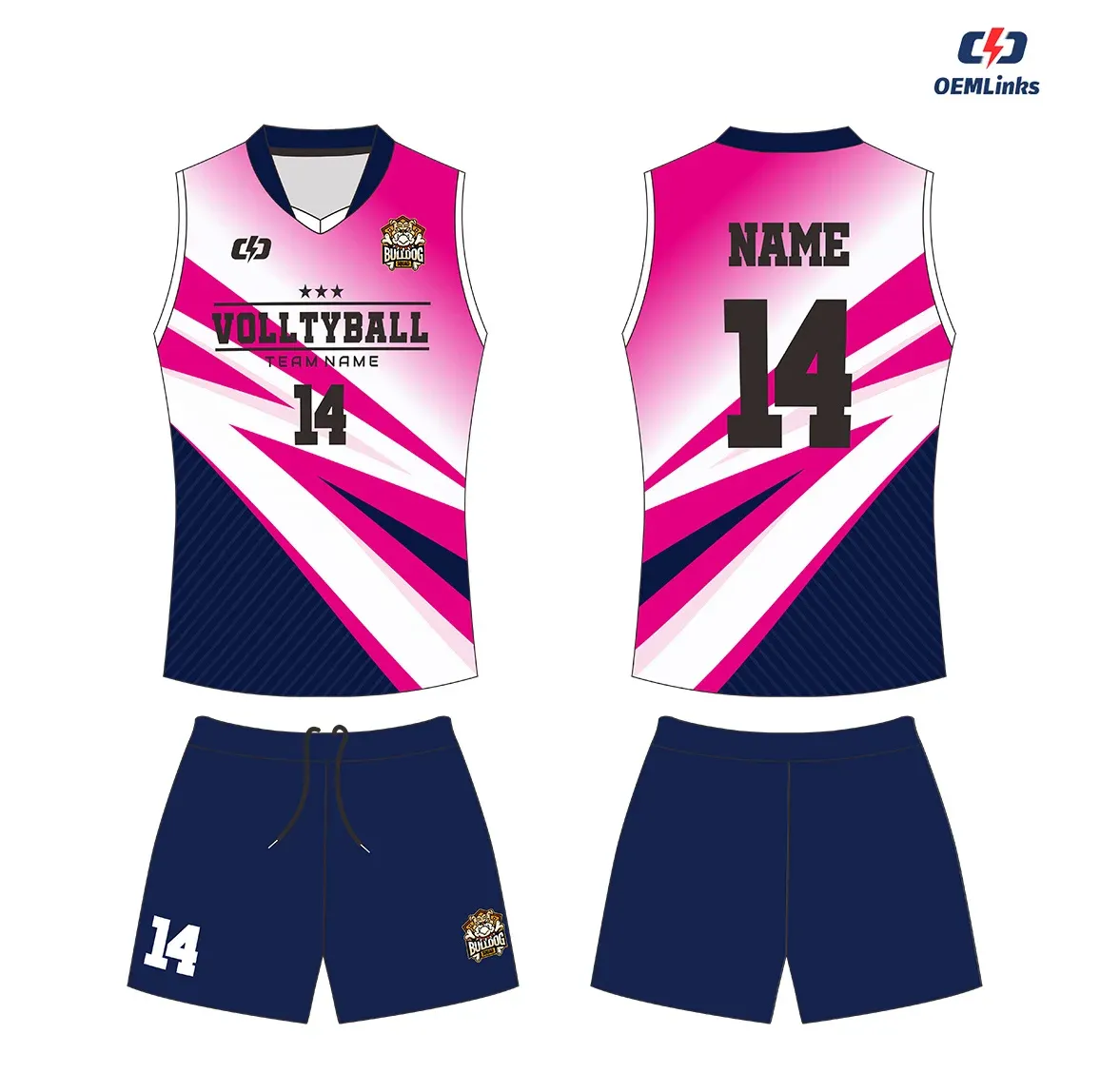 Custom volleyball uniform design UW01