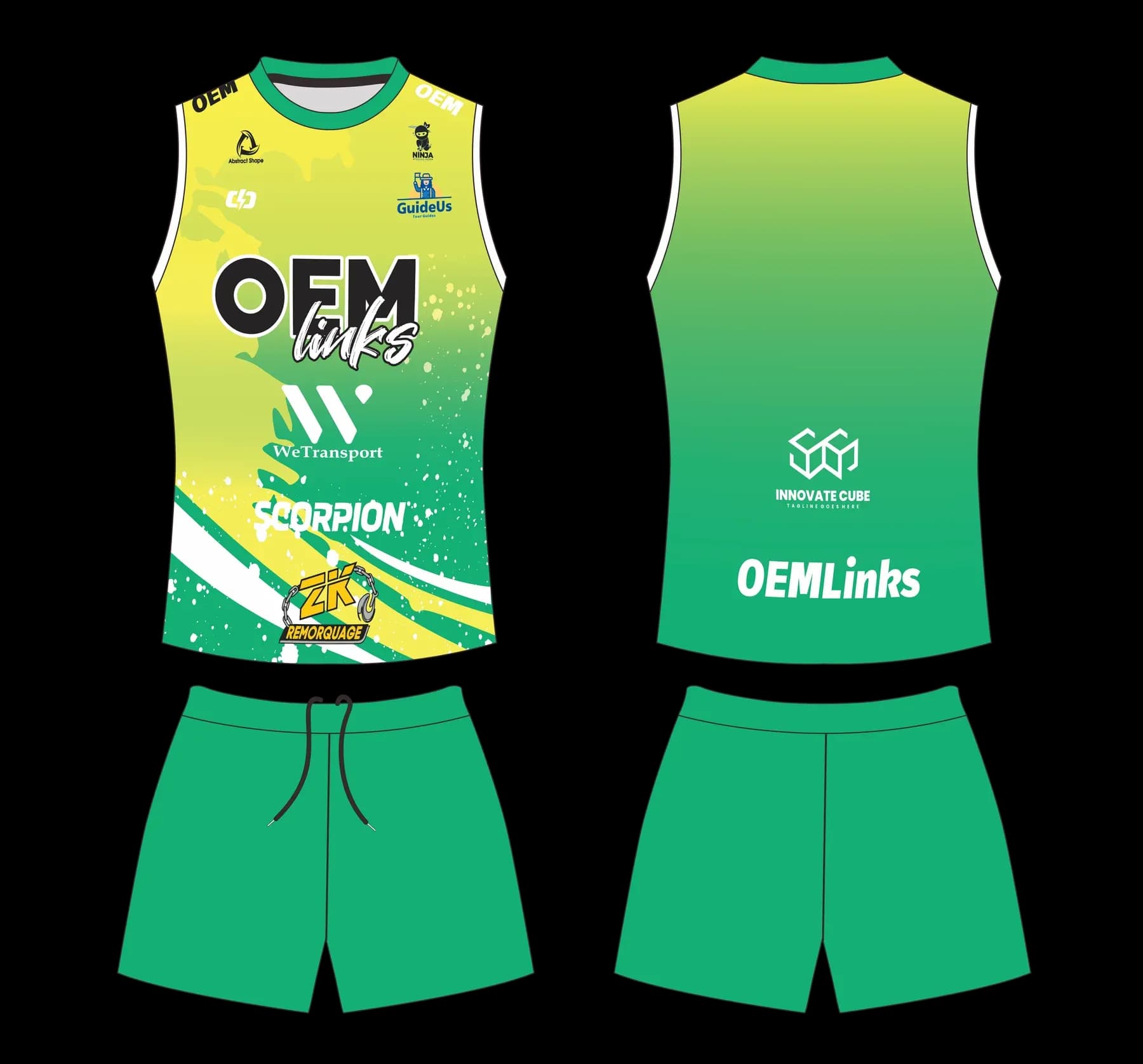 Custom volleyball uniform design UW11