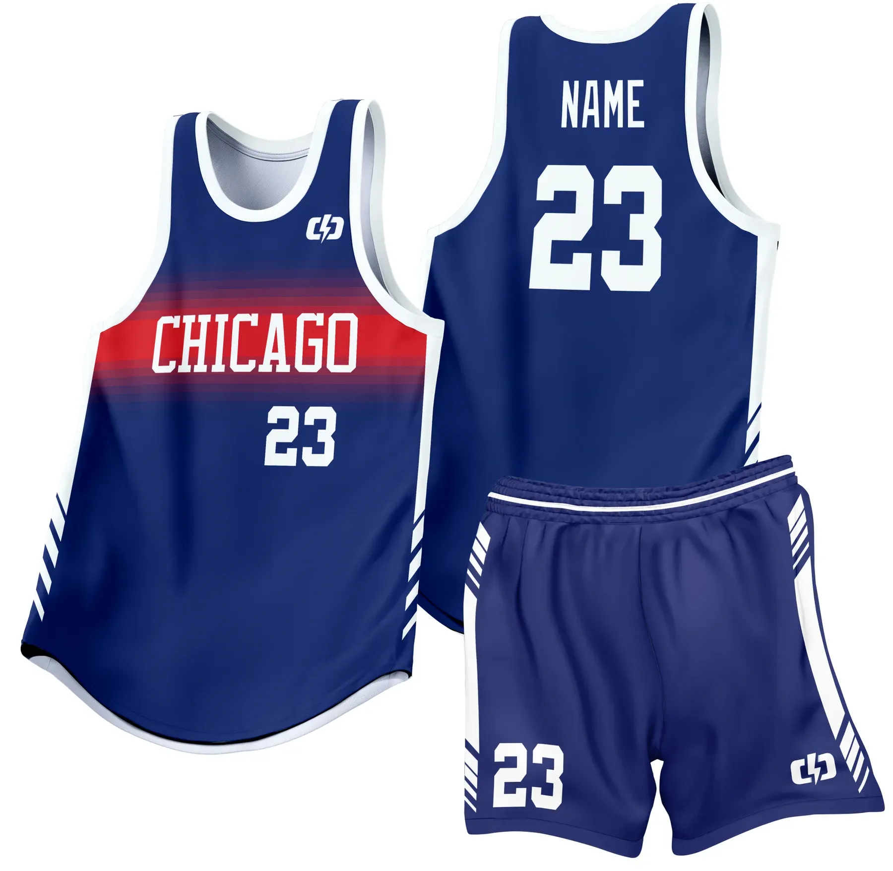 Custom basketball uniform design B36
